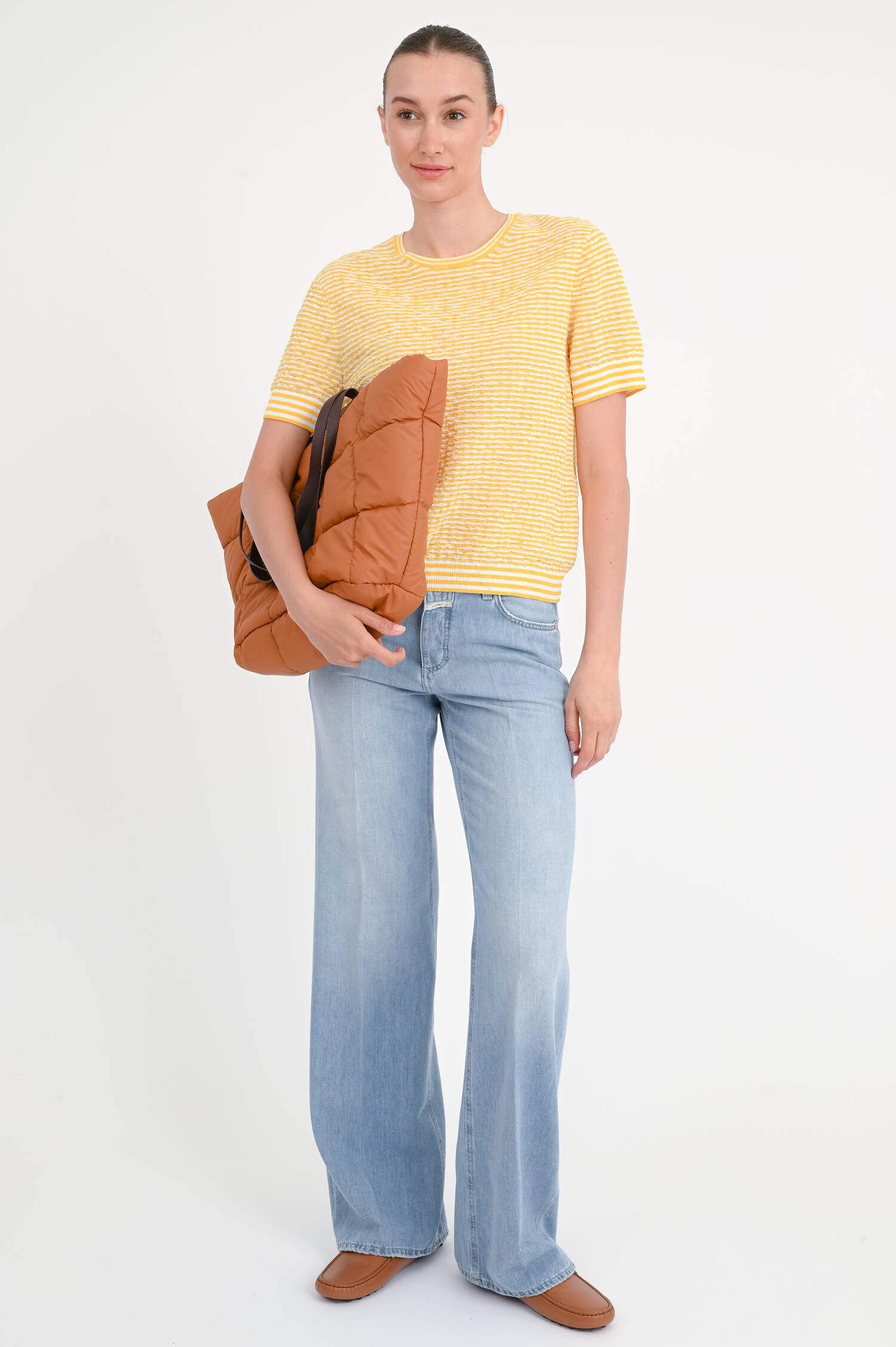 Wide-Leg Denim GILLAN in Light Blue