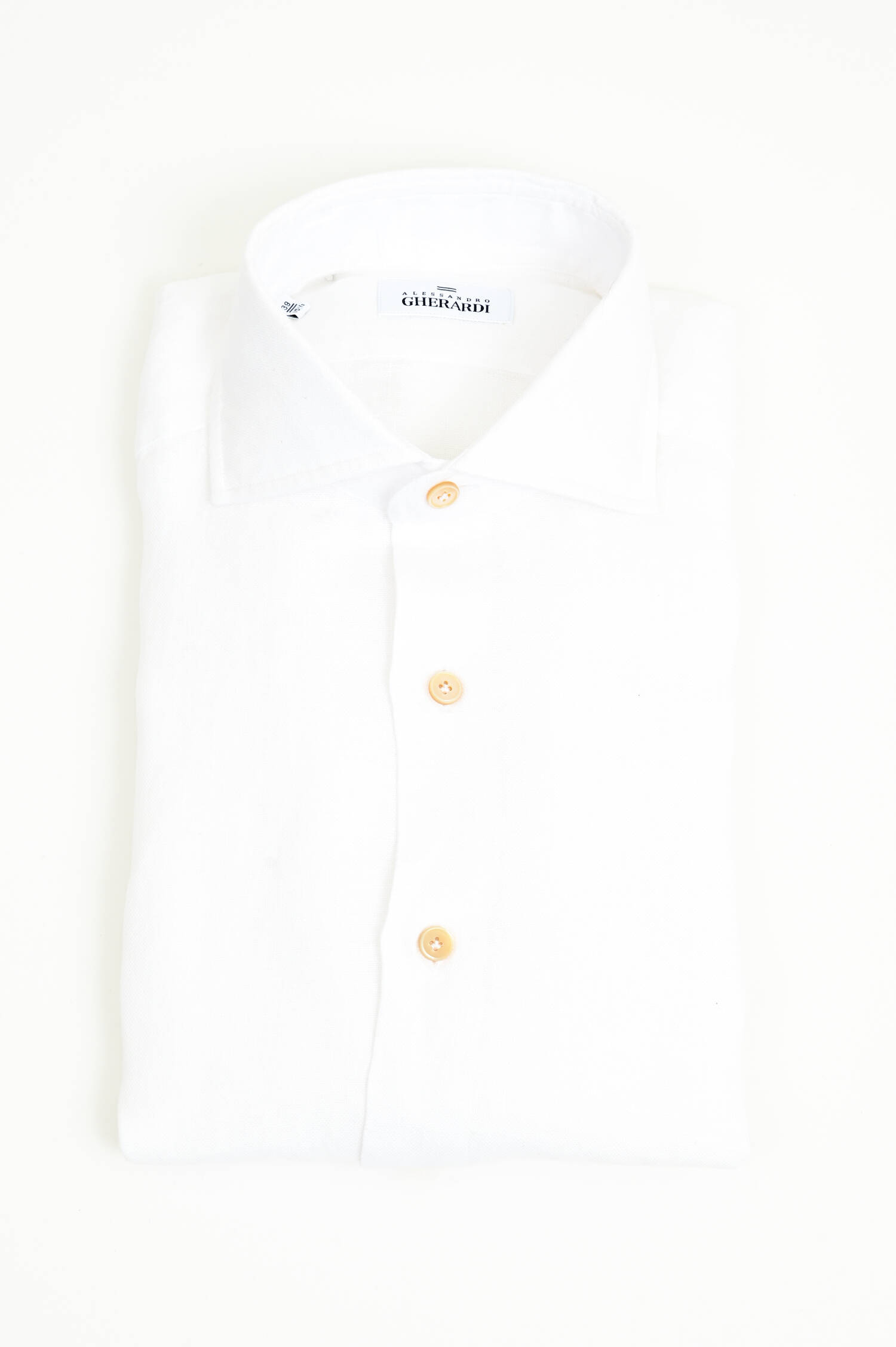 Hemd aus reinem Leinen in Weiß