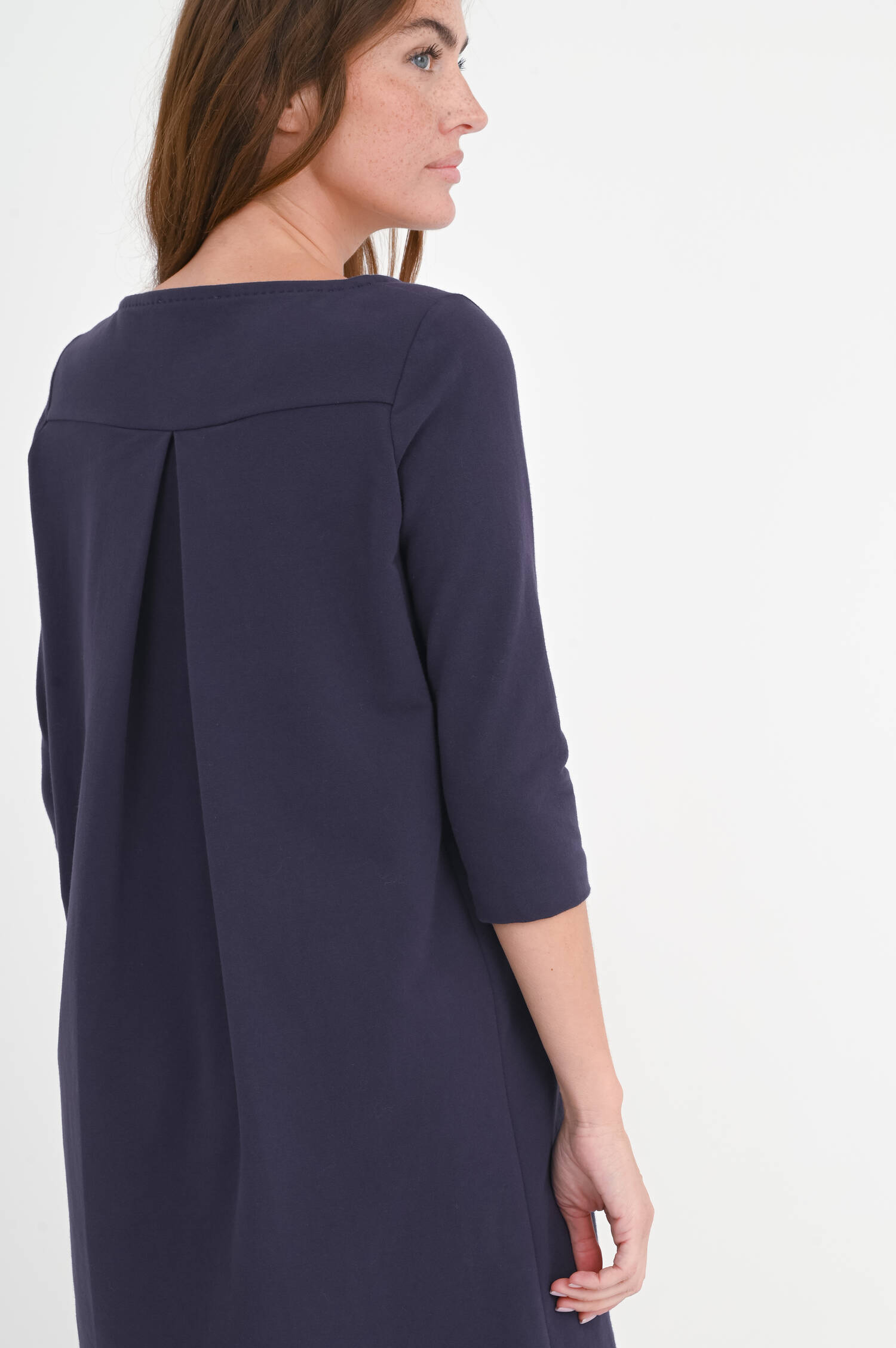 Jersey-Kleid mit 3/4 Arm in Violett