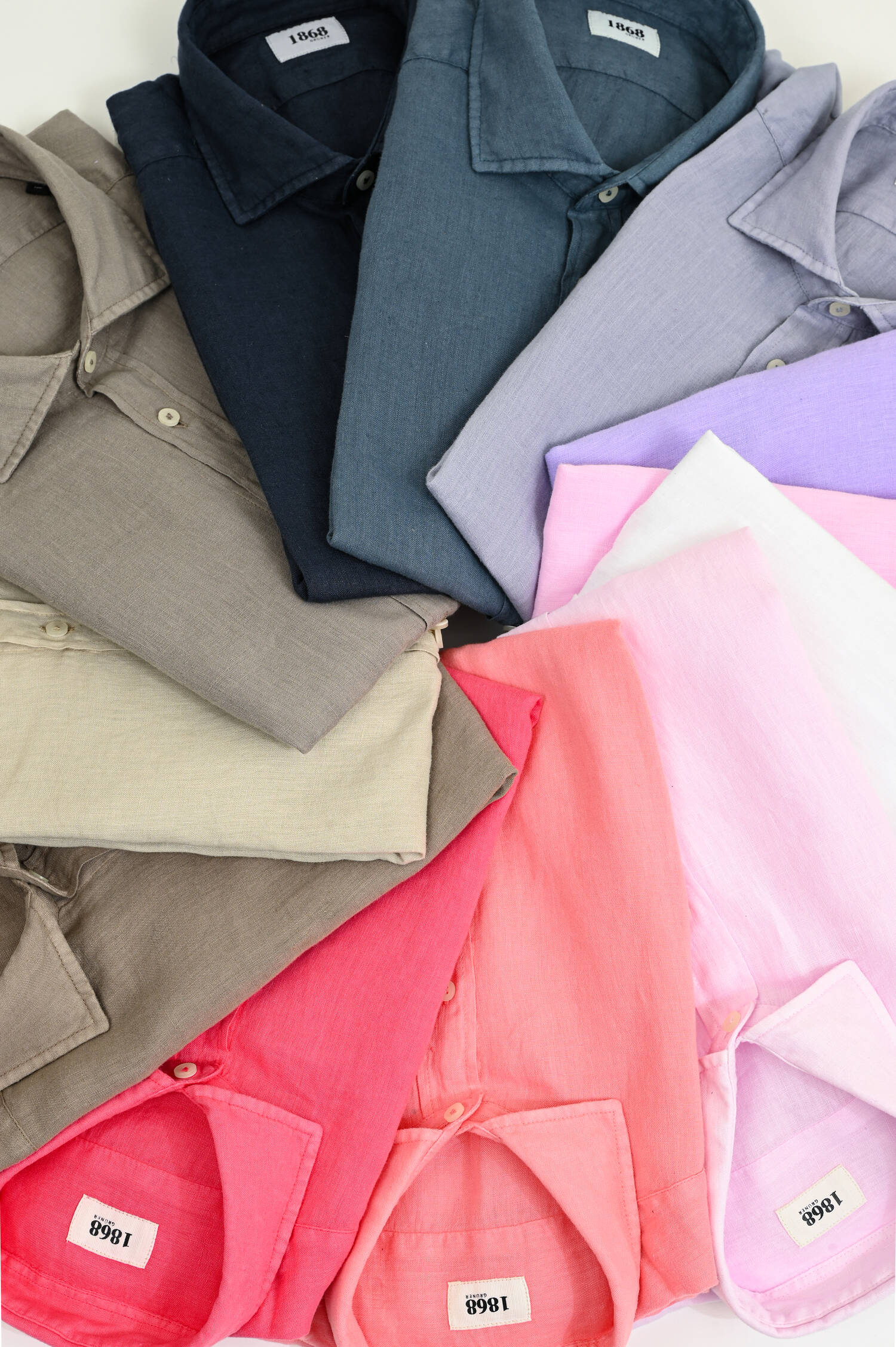 Leinenhemd in Grauflieder