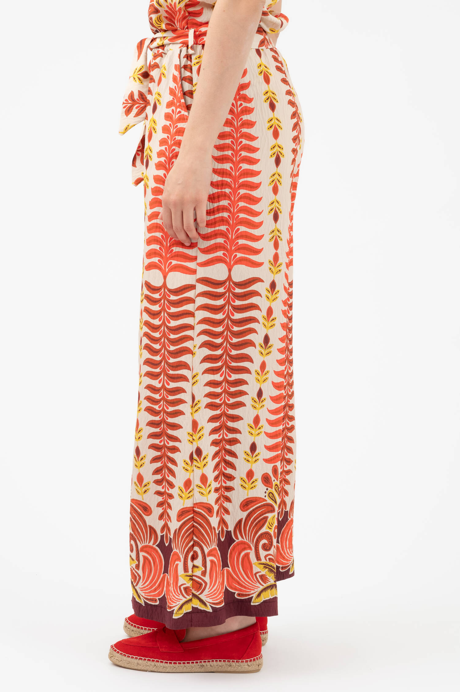 WIde-Leg Schlupfhose PERSOL in Orange