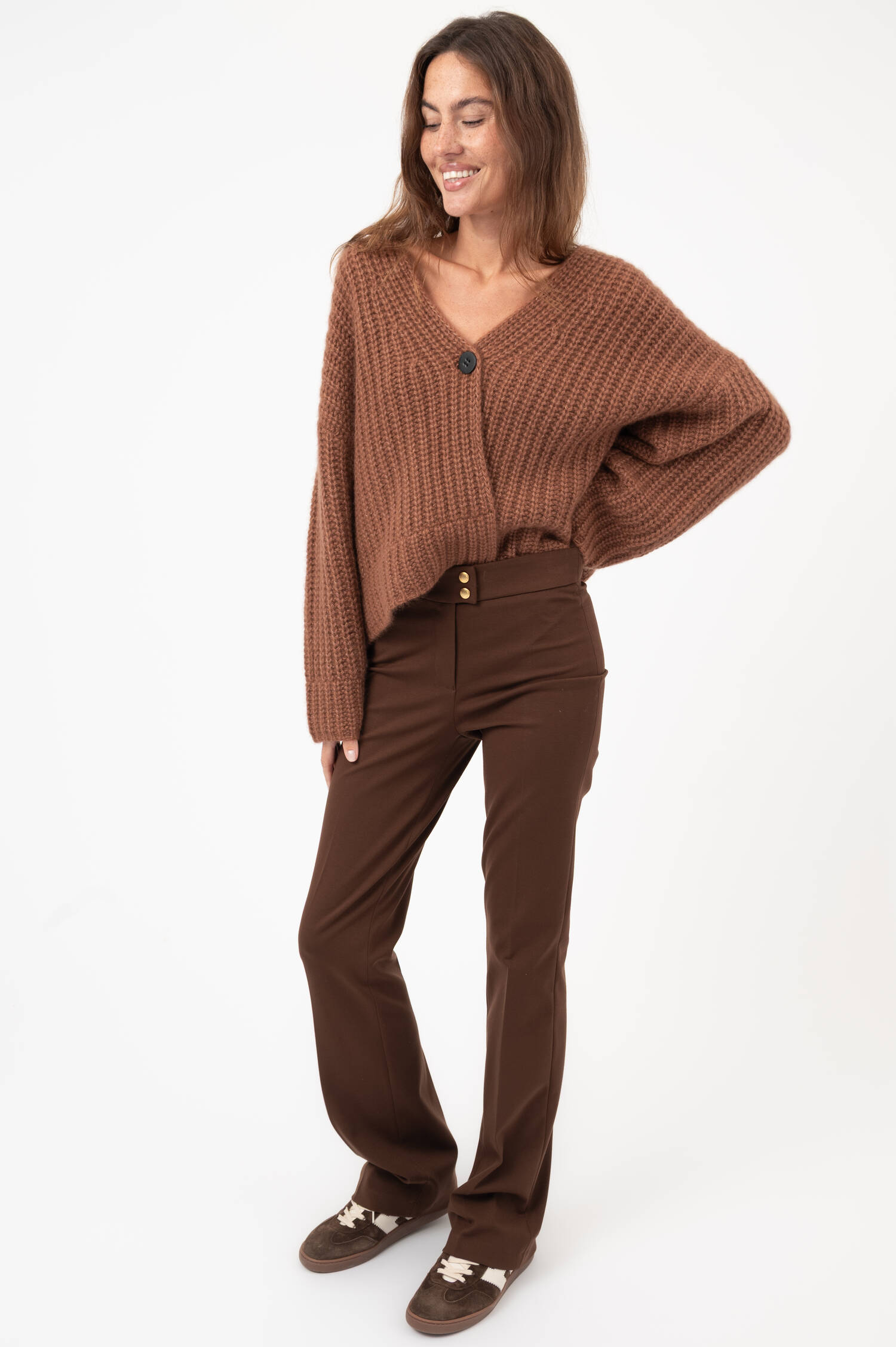 Viskose-Mix-Hose ELLIE in Braun Viskose-Mix-Hose ELLIE in Braun