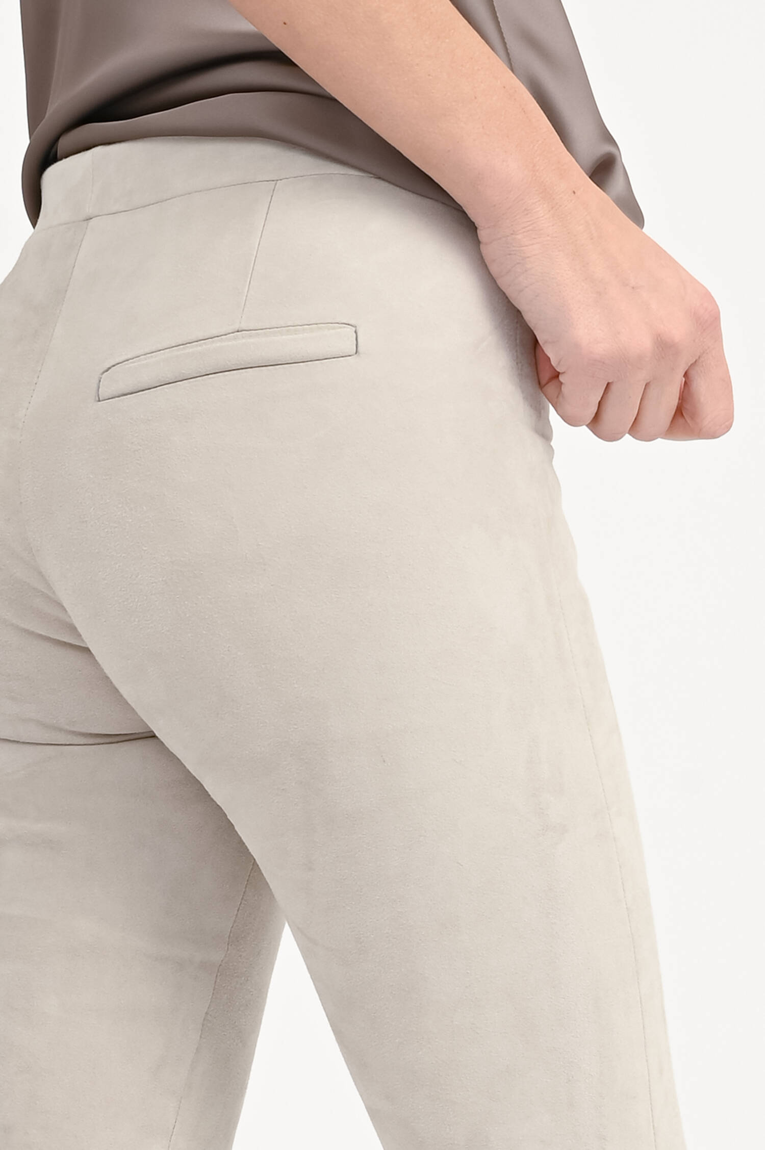  Suede Lederhose LIVELY mit Kick in Ecru