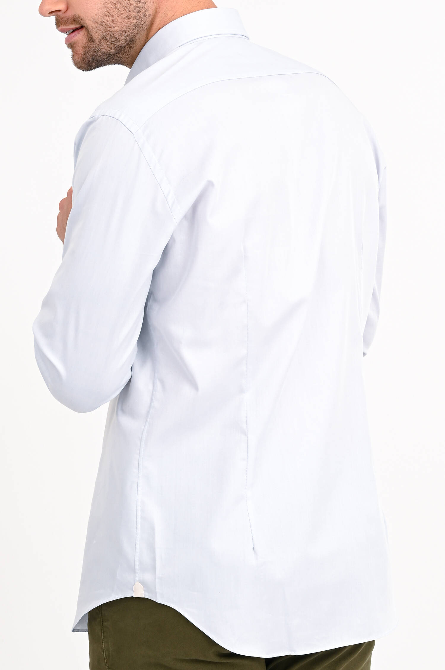 Twill-Hemd in Hellgrau Twill-Hemd in Hellgrau