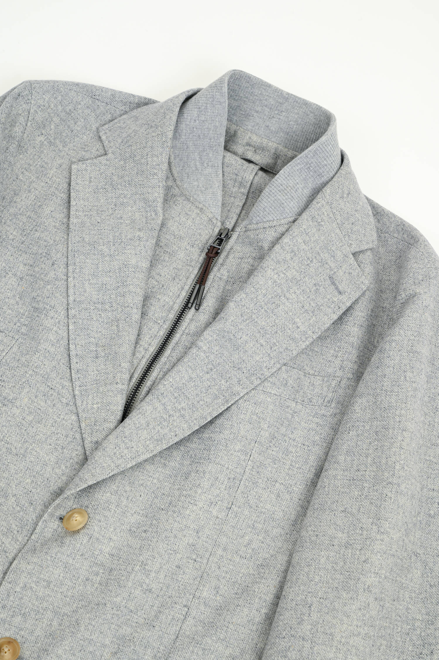 Sakko mit herauszippbarem Inlay in Grau