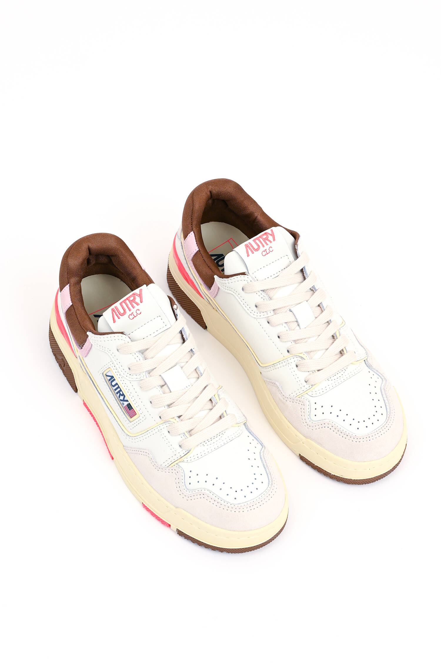 Sneaker CCL LOW in Weiß/Braun/Pink