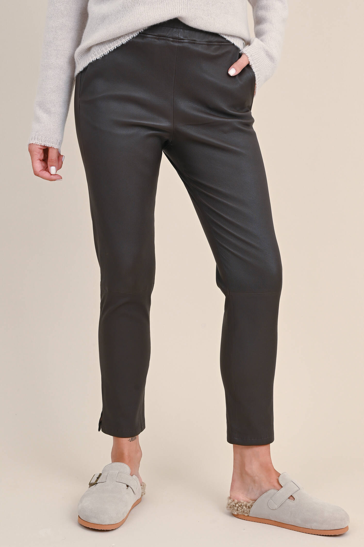 Lederhose PROVENCE STRETCH PLONGE in Dunkelgrün