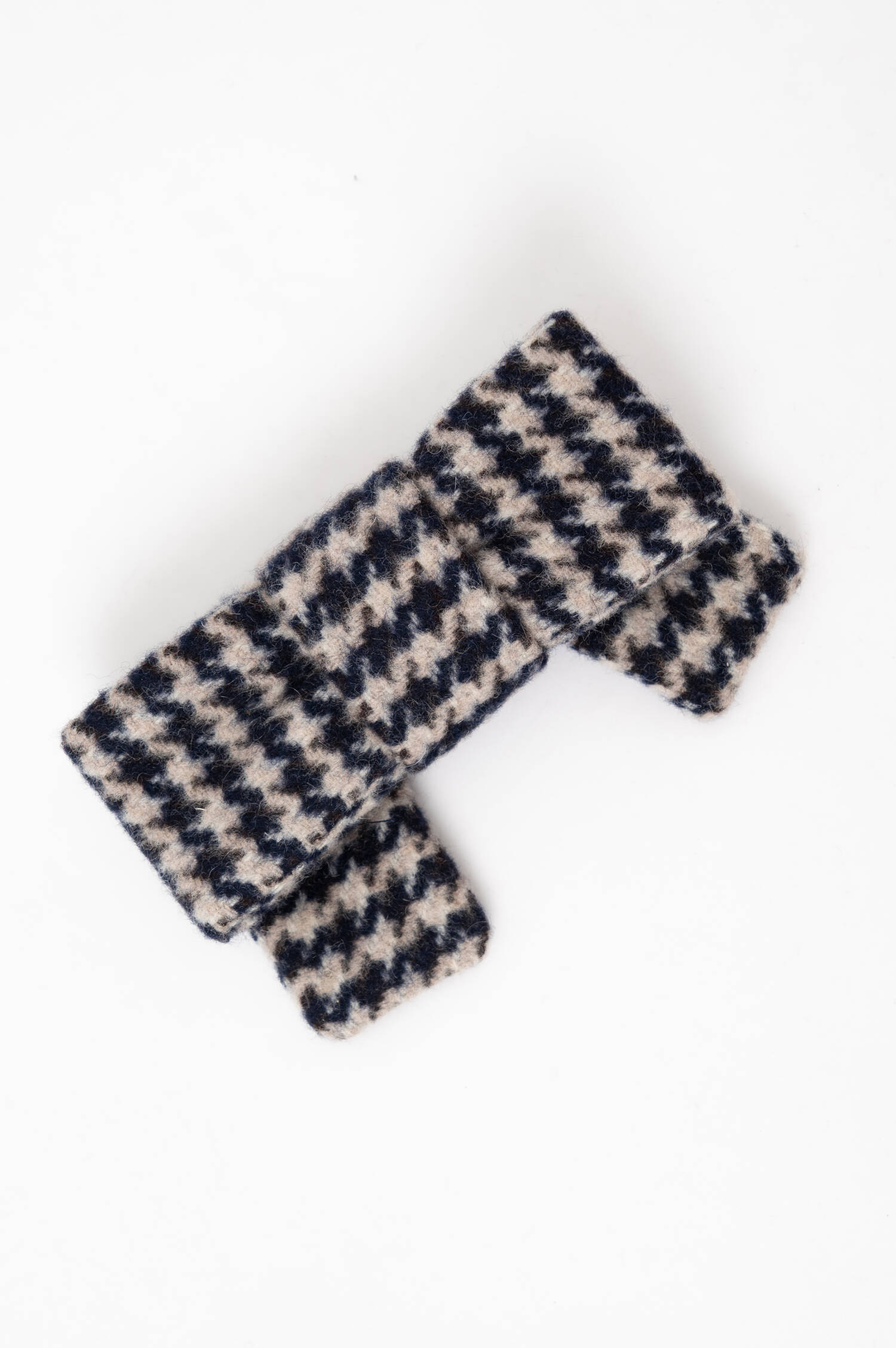 Hahnentritt-Schleife in Navy