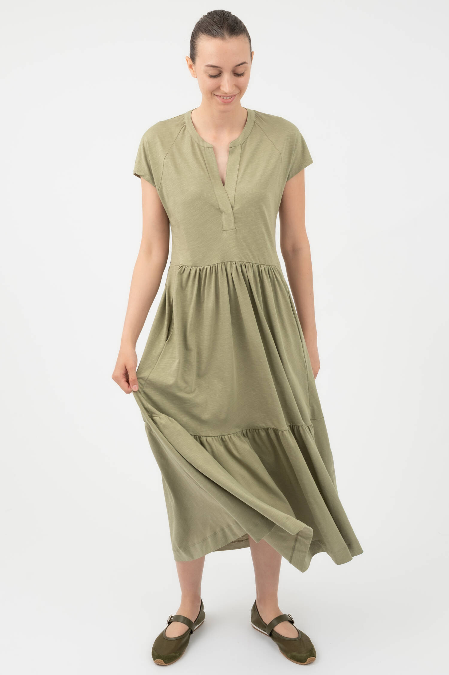 Schlupfkleid in Grün