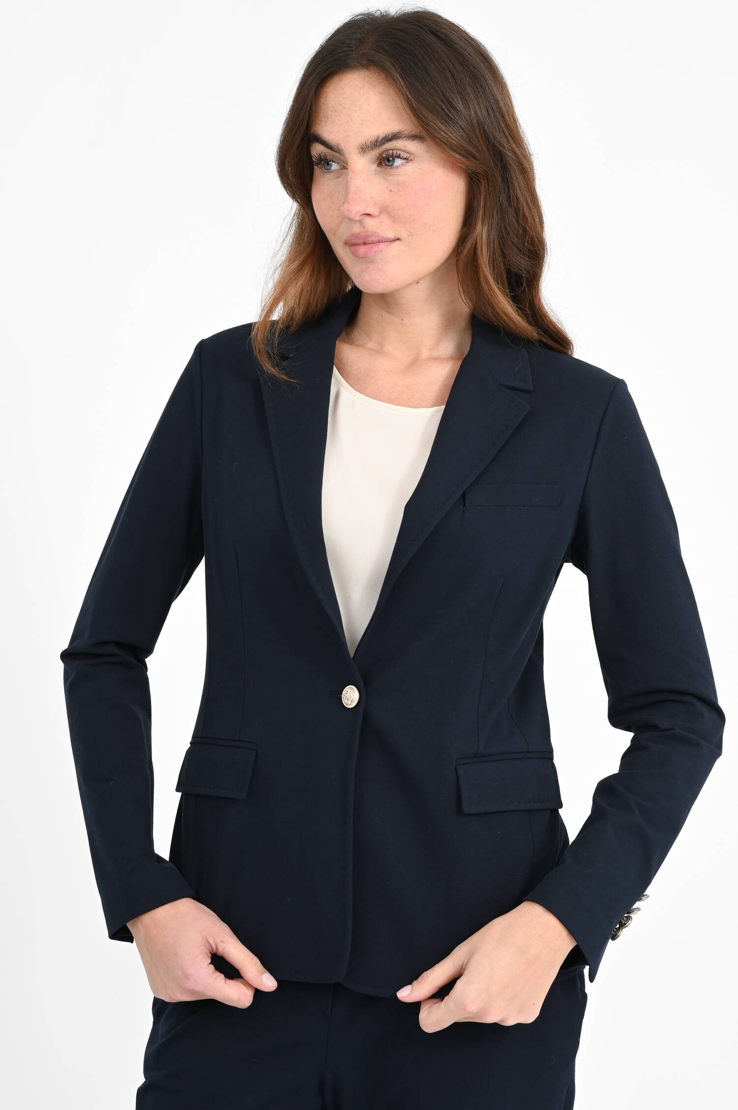 Jersey Blazer in Blue Navy