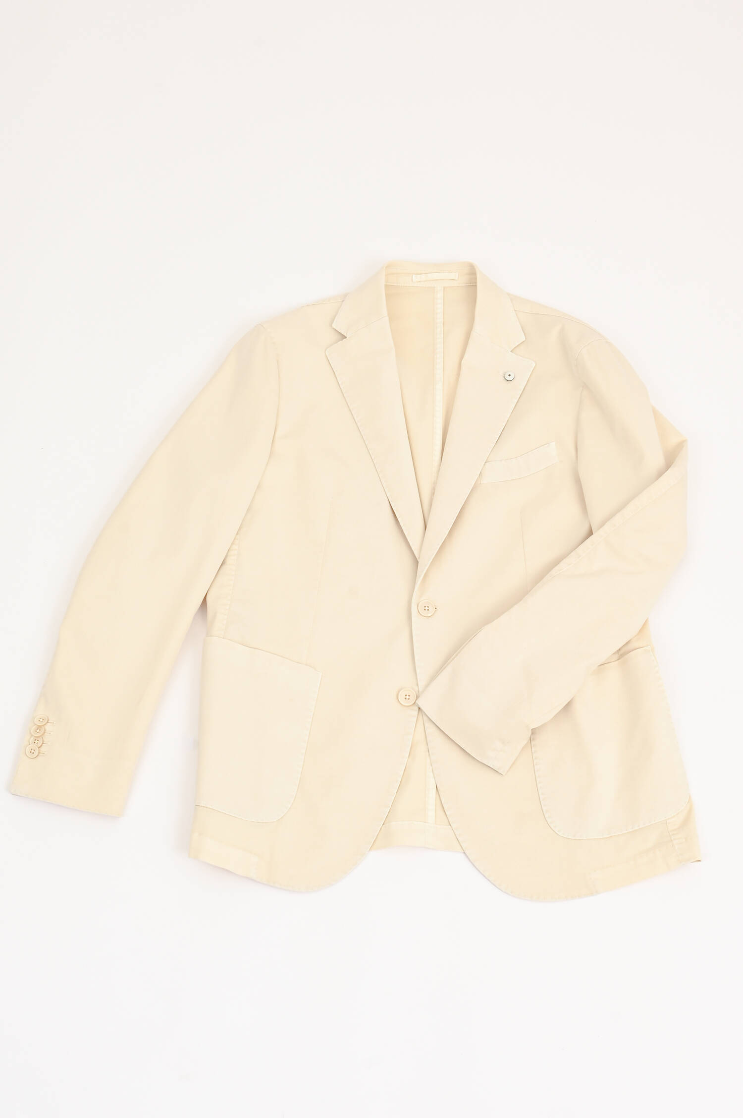 Anzug aus Baumwolle in Creme