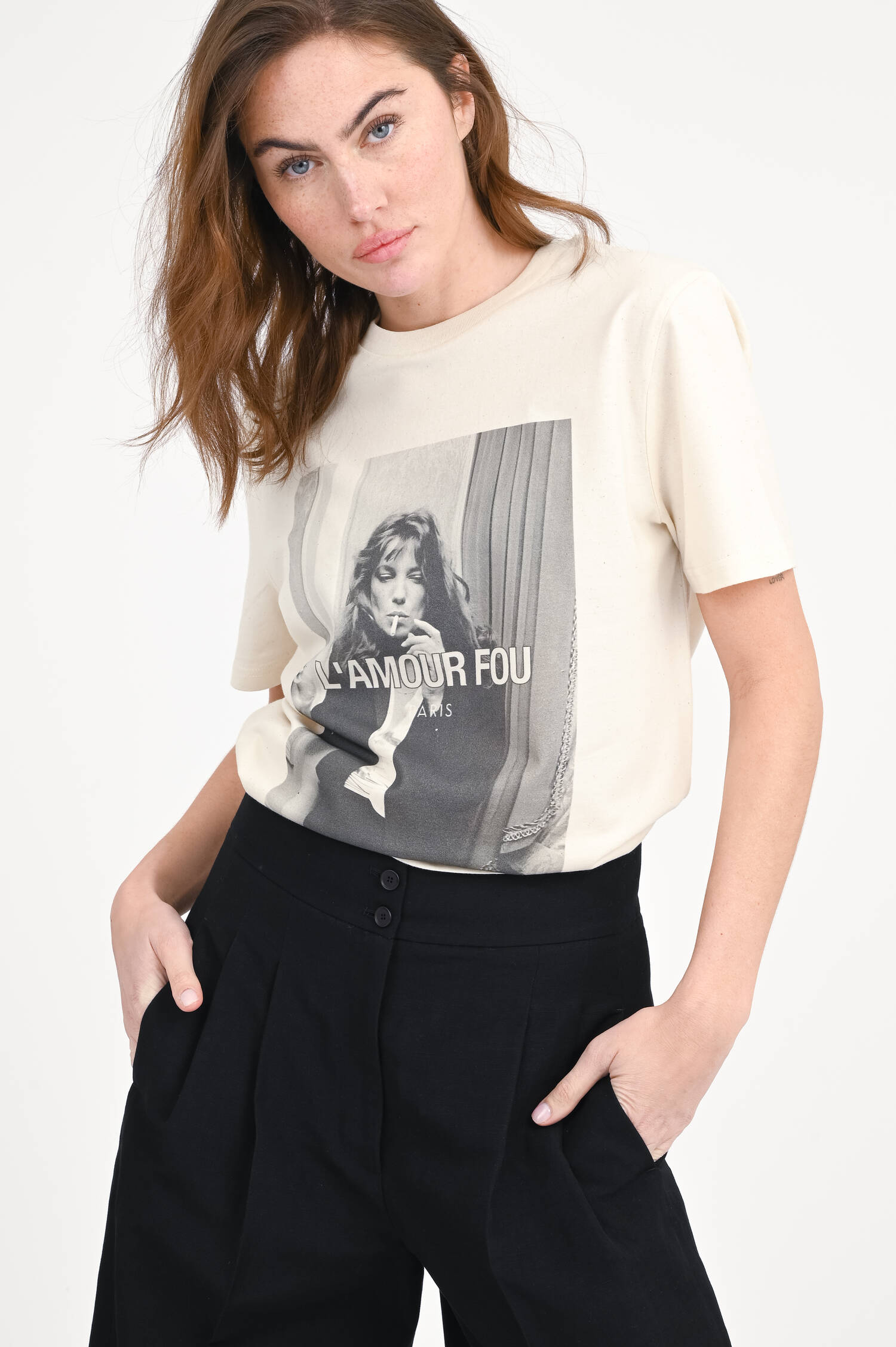 Wide-Leg Hose FLORENCE in Schwarz