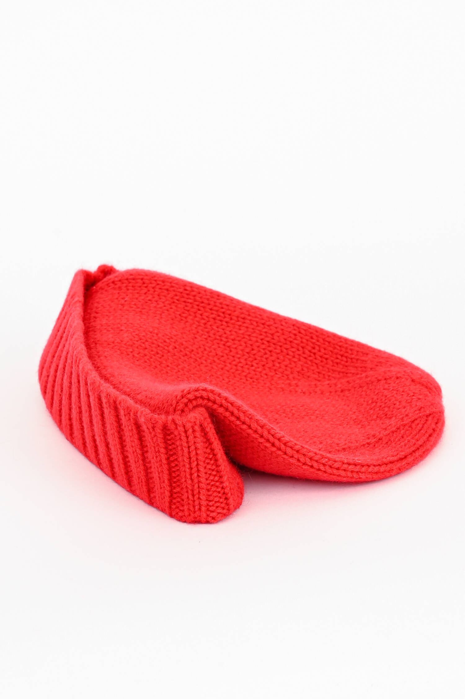 Mütze aus Cashmere in Rot