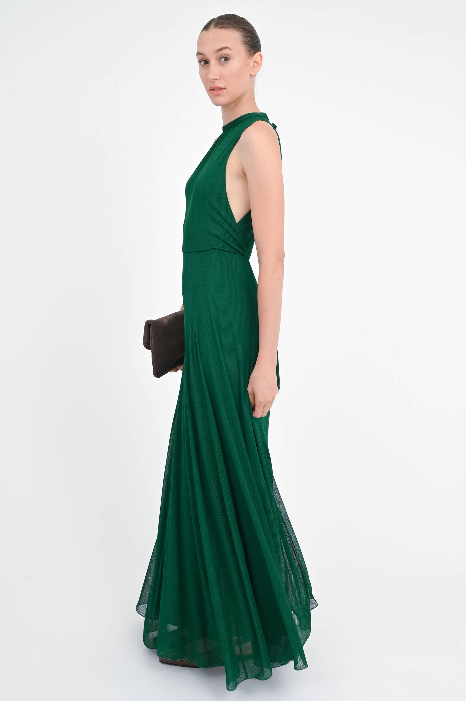 Maxi-Kleid CARNET in Smaragdgrün