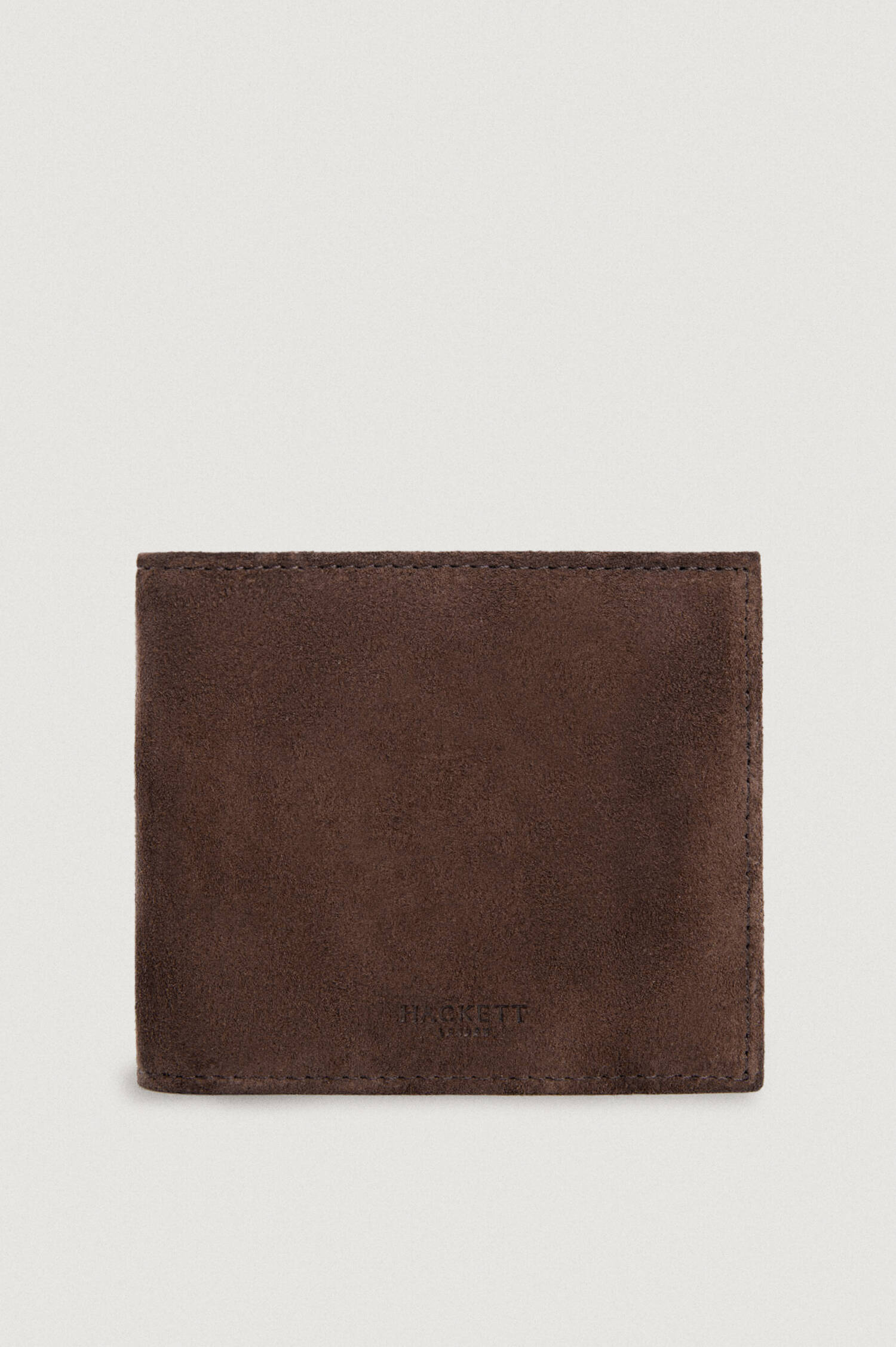 Wildleder Brieftasche in Dunkelbraun