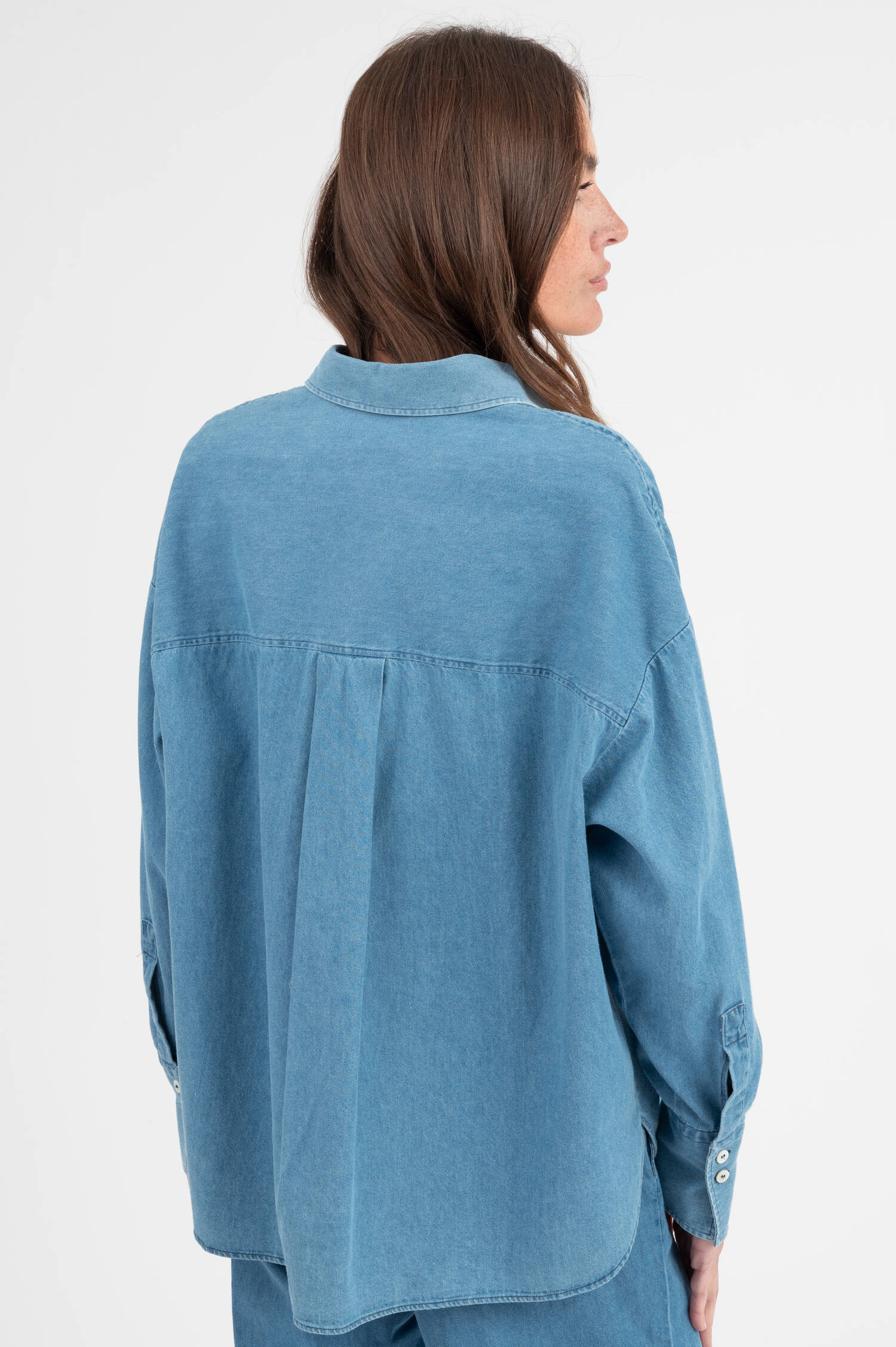 Denimbluse in Mittelblau Denimbluse in Mittelblau