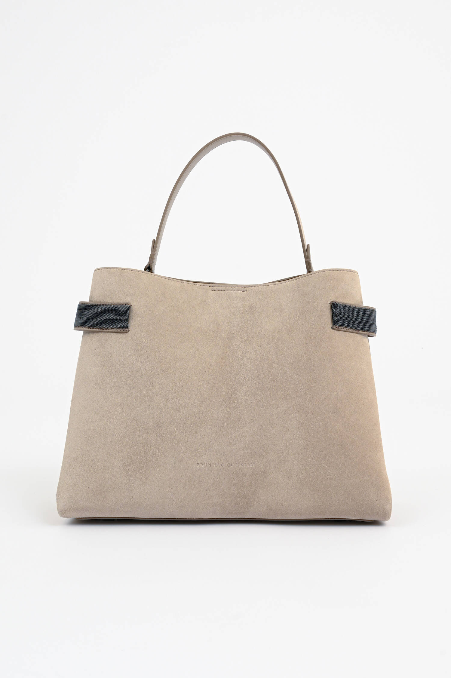Veoursleder Tasche in Beige