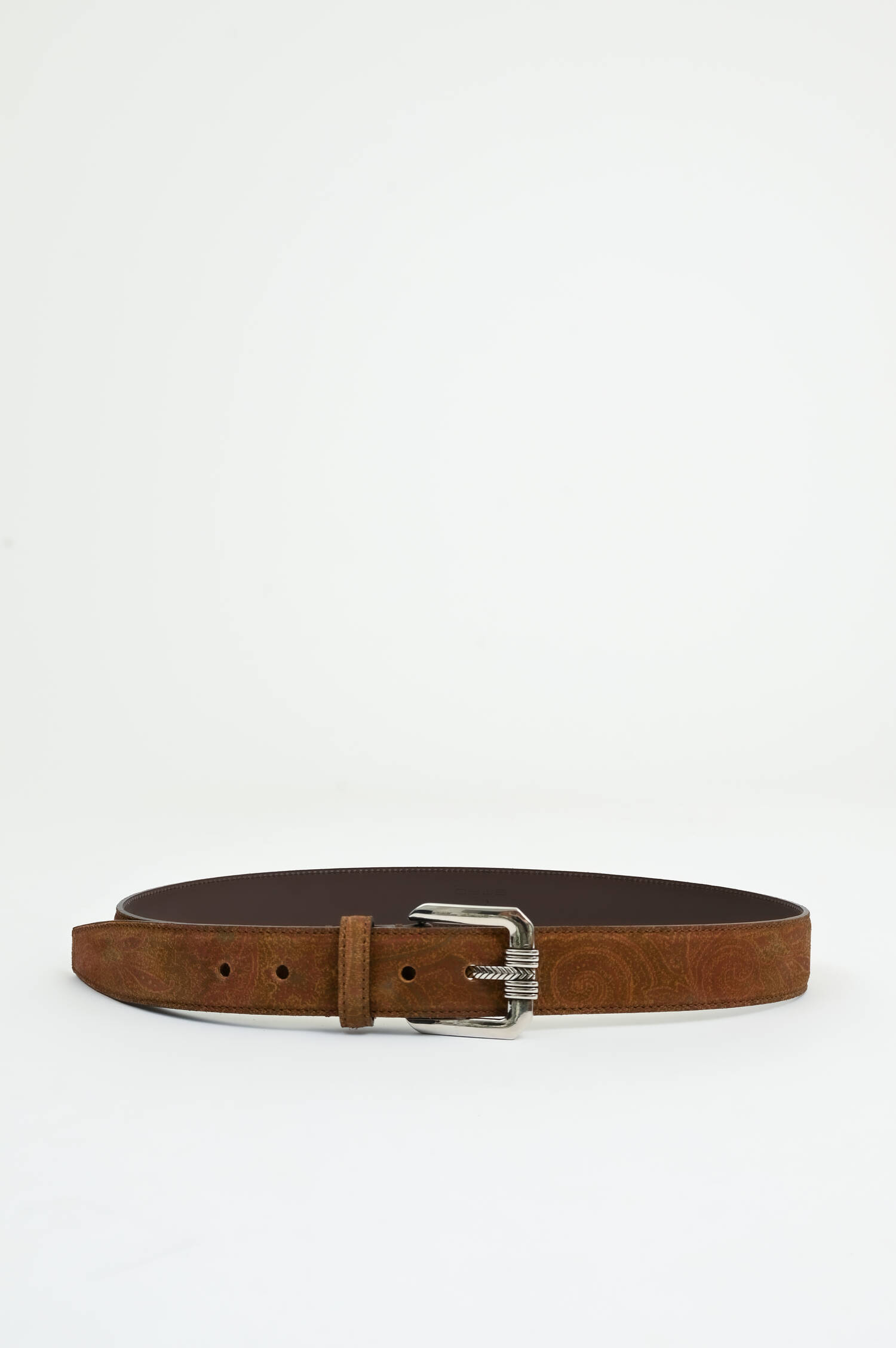 Gürtel mit Western-Dornschließe in Braun gemustert