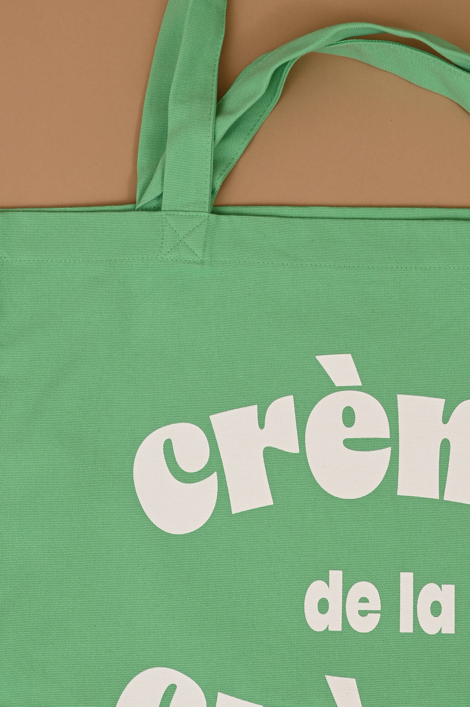 Stoffbeutel CREME DE LA CREME in Applegreen