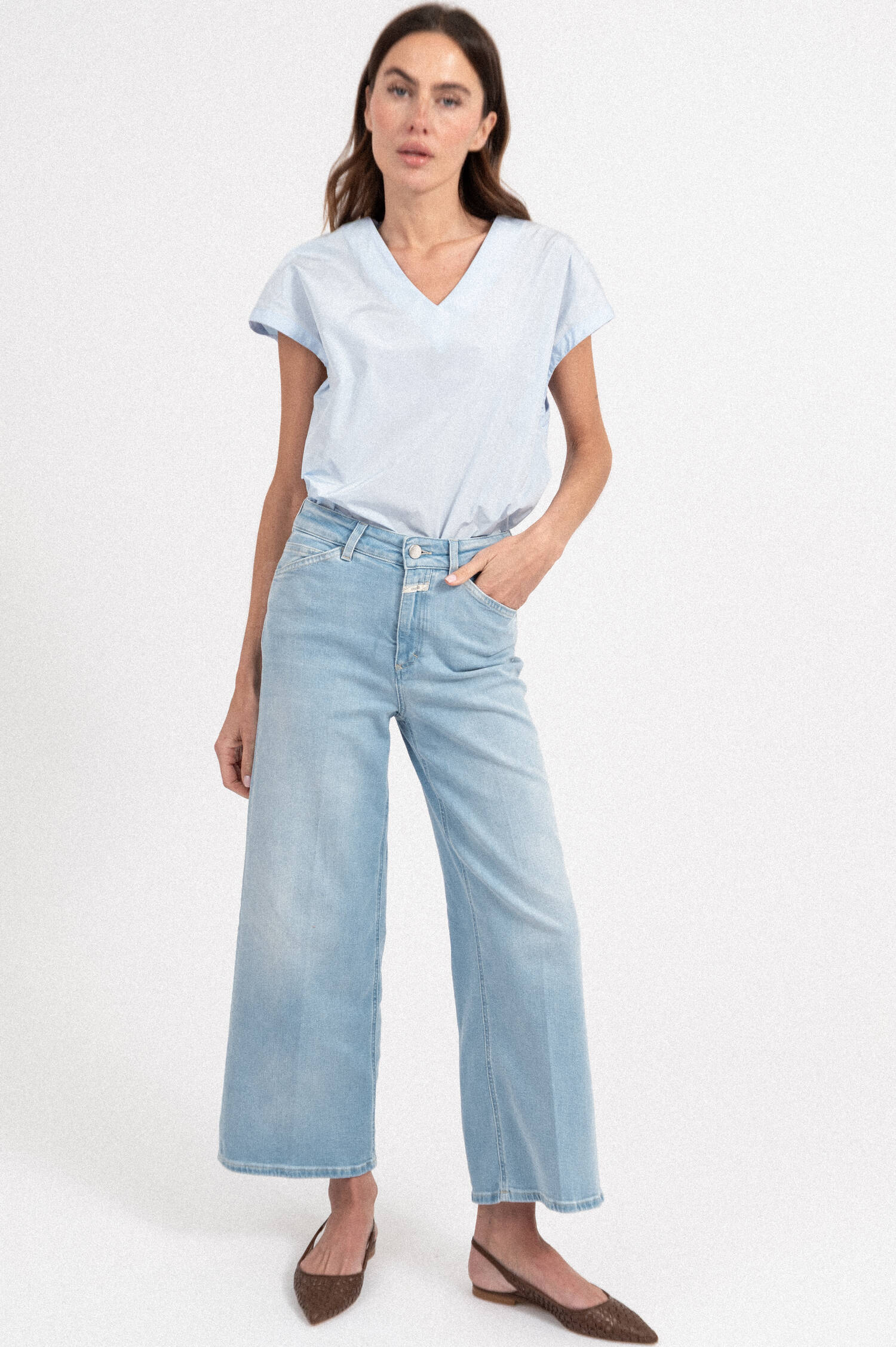 Cropped Jeans WERA in Hellblau