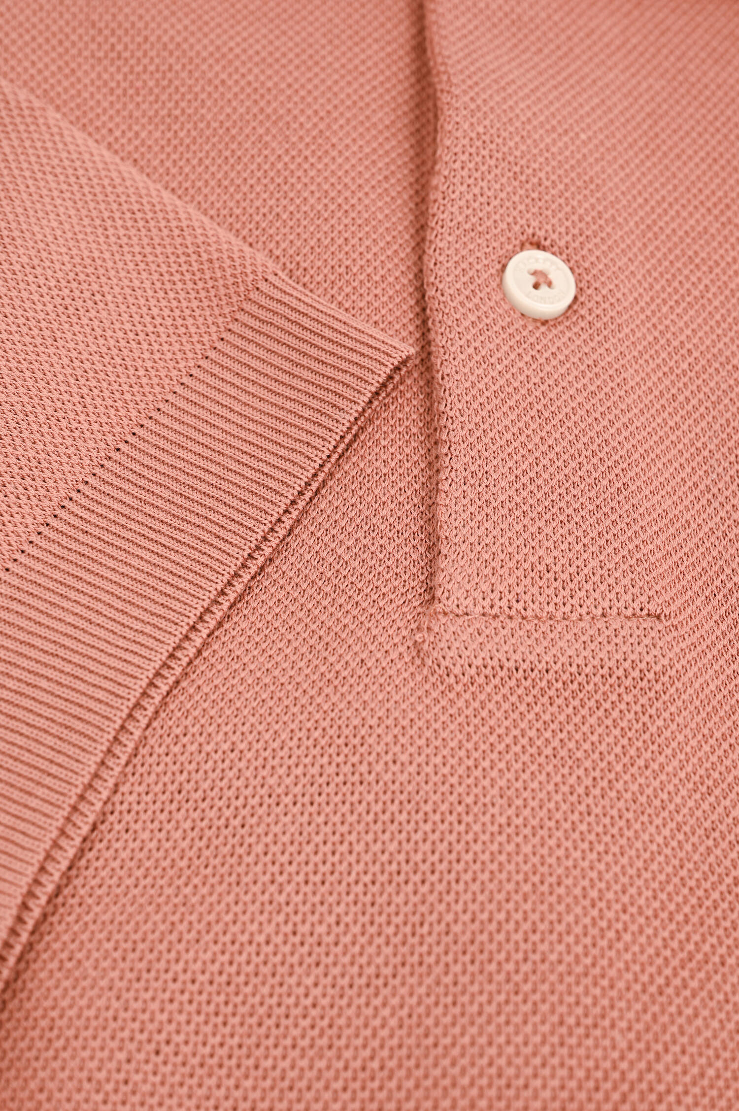 Polo-Shirt mit gesticktem Logo in Dark Peach Polo-Shirt mit gesticktem Logo in Dark Peach