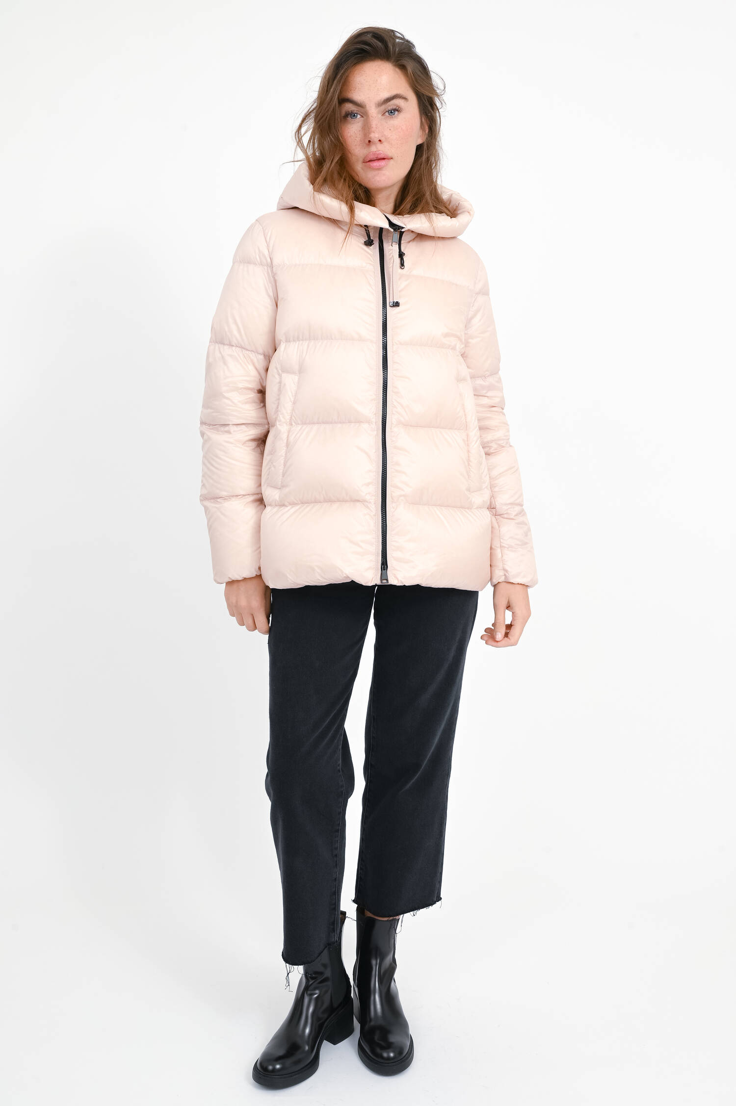 Daunenjacke SERITTES mit Kapuze in Rose