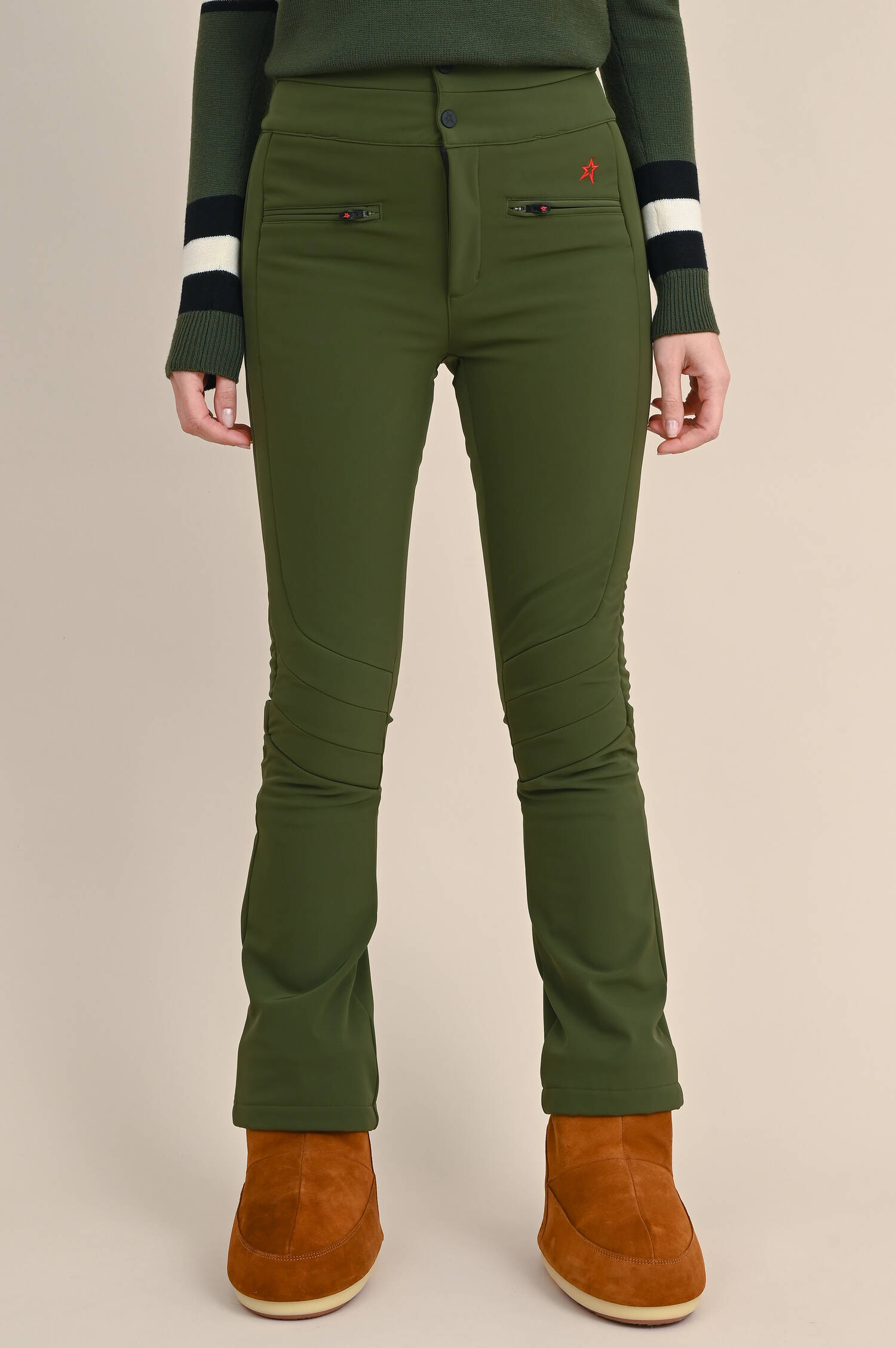 Flared Skihose AURORA in Dunkelgrün Flared Skihose AURORA in Dunkelgrün