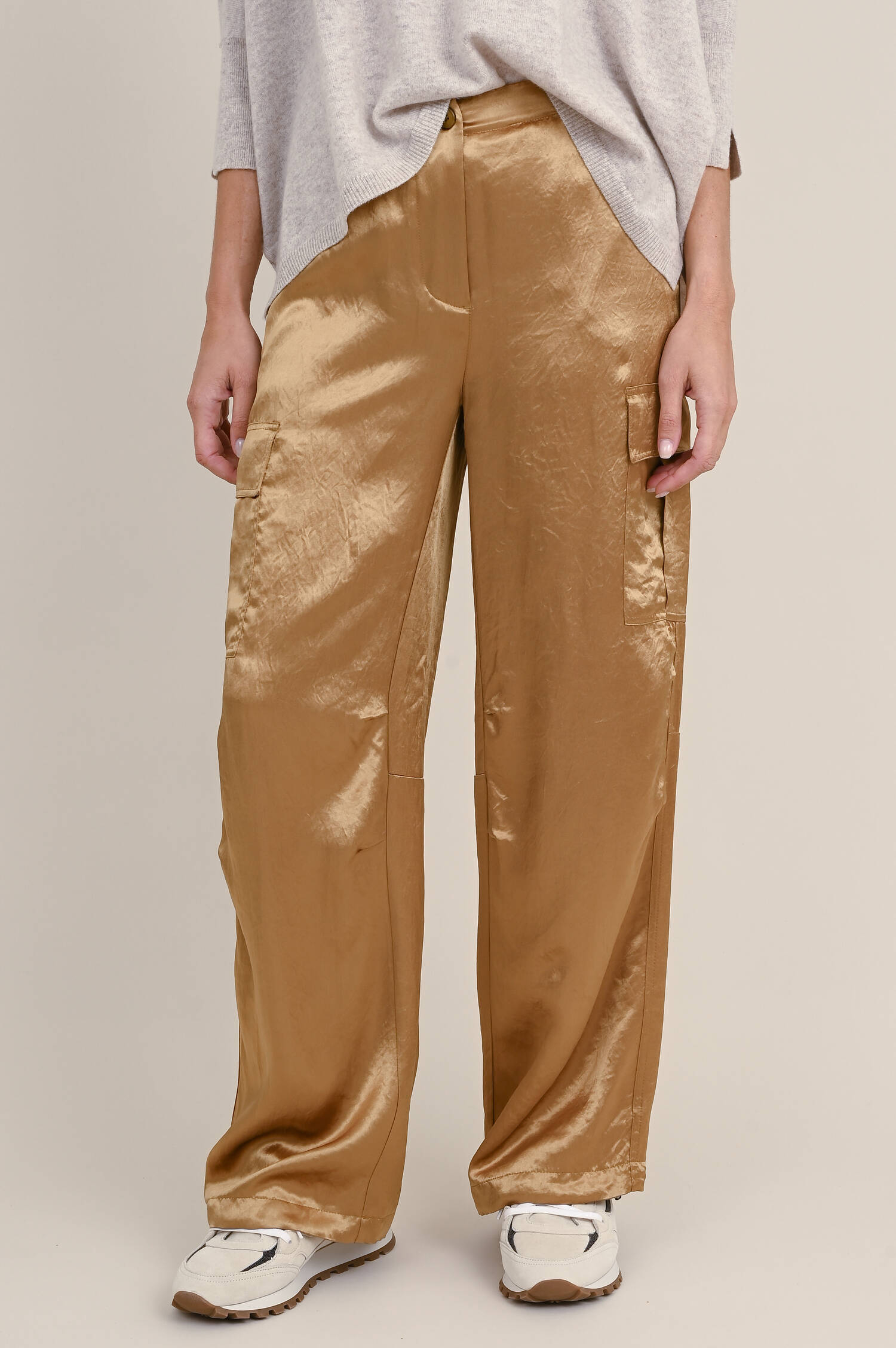 Lockere Hose MORGAN in Ockergelb