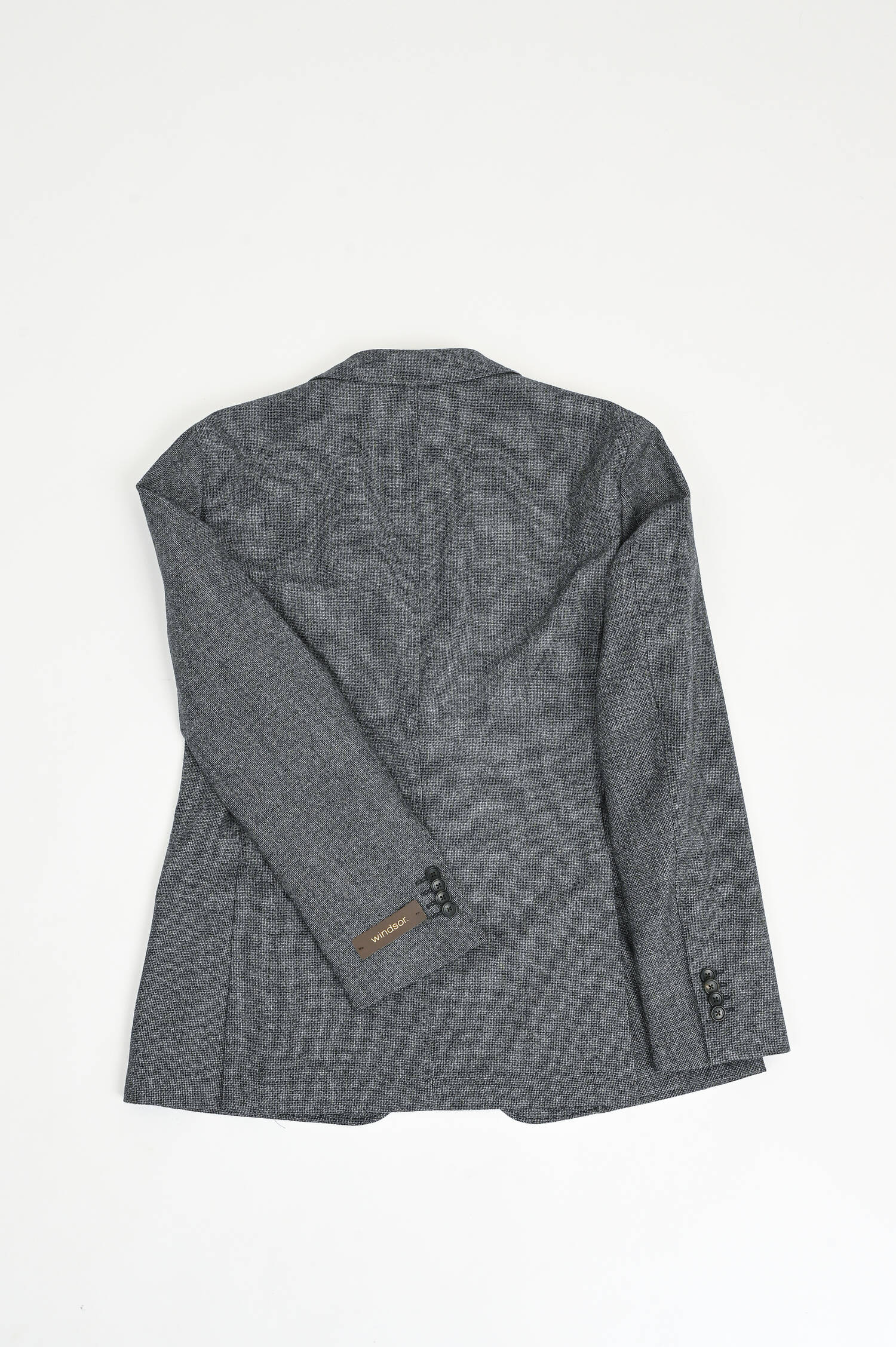 Sakko GIRO aus Schurwolle in Grau gemustert