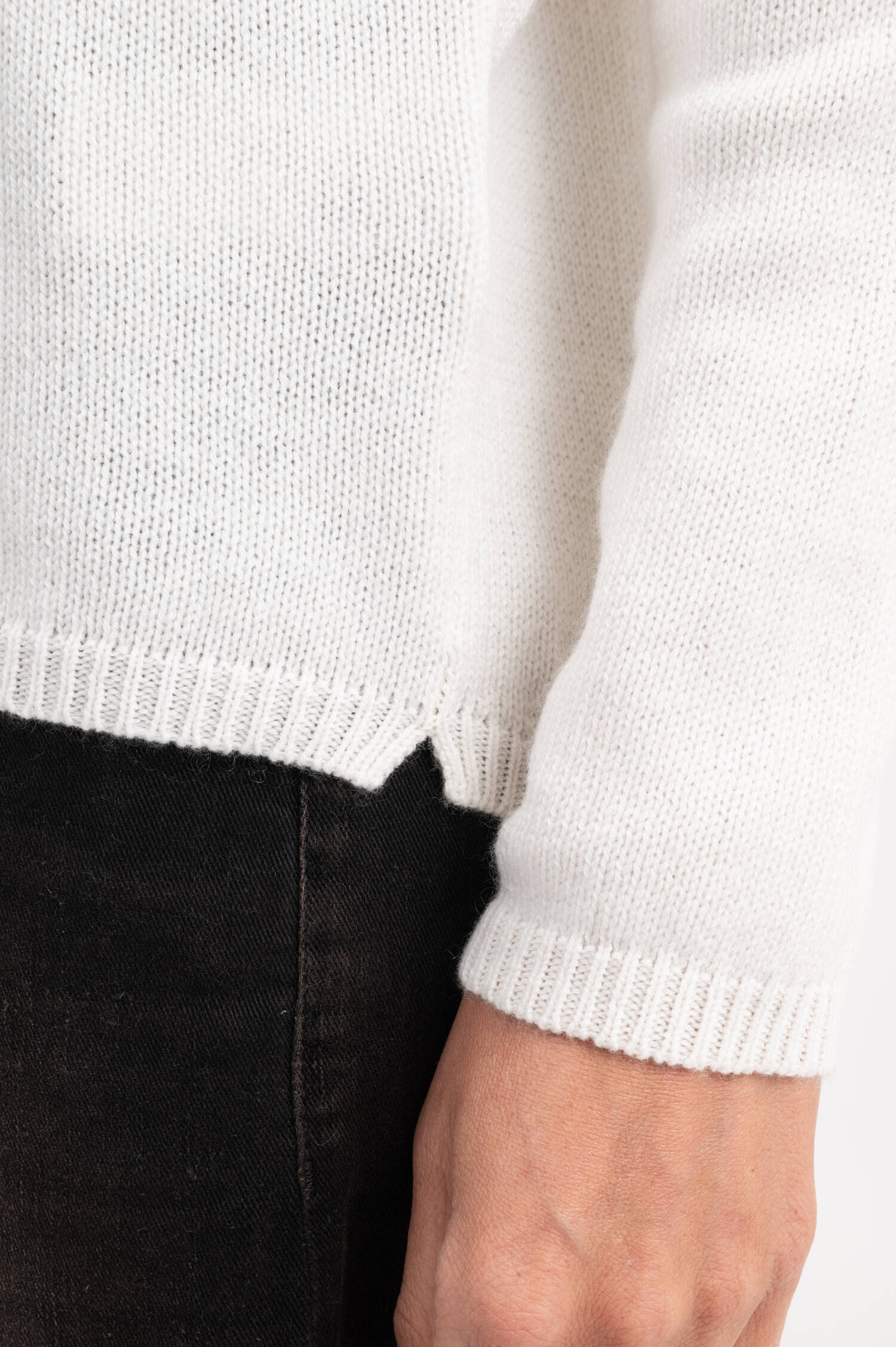 Cashmere-Pullover in Weiß Cashmere-Pullover in Weiß