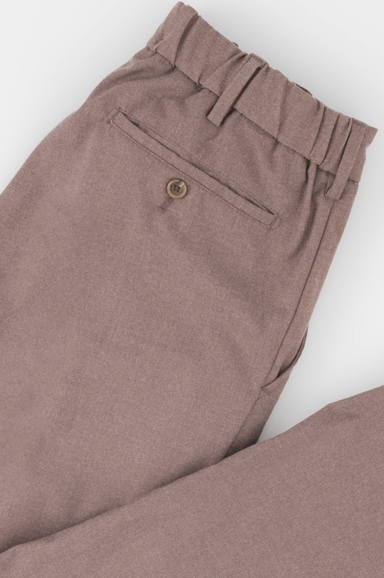 Chinohose mit verstellbarem Kordelzug in Taupe Chinohose mit verstellbarem Kordelzug in Taupe