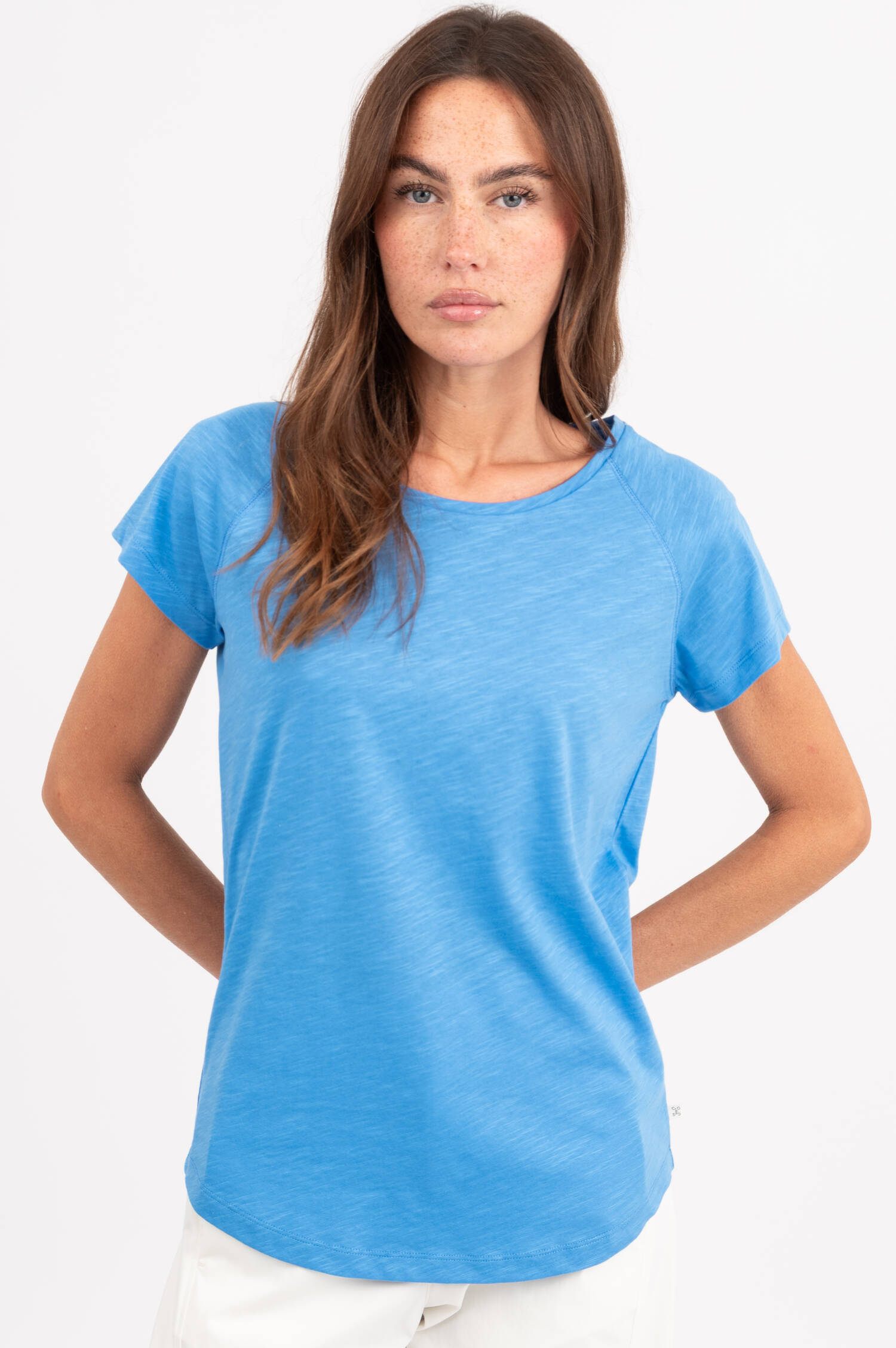 Raglan T-Shirt in Blau meliert