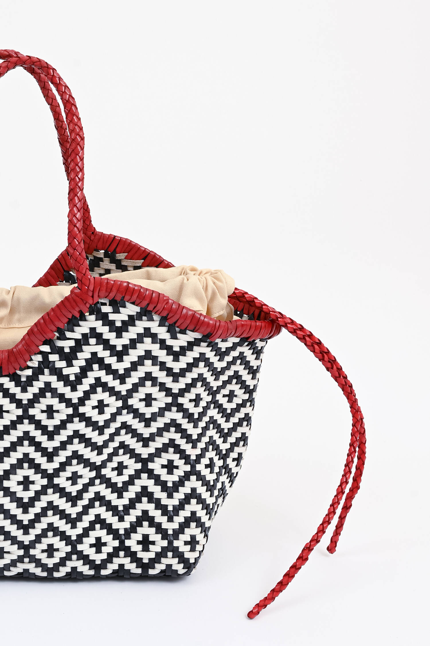 Shopper NERUDA in Schwarz/Weiß/Rot