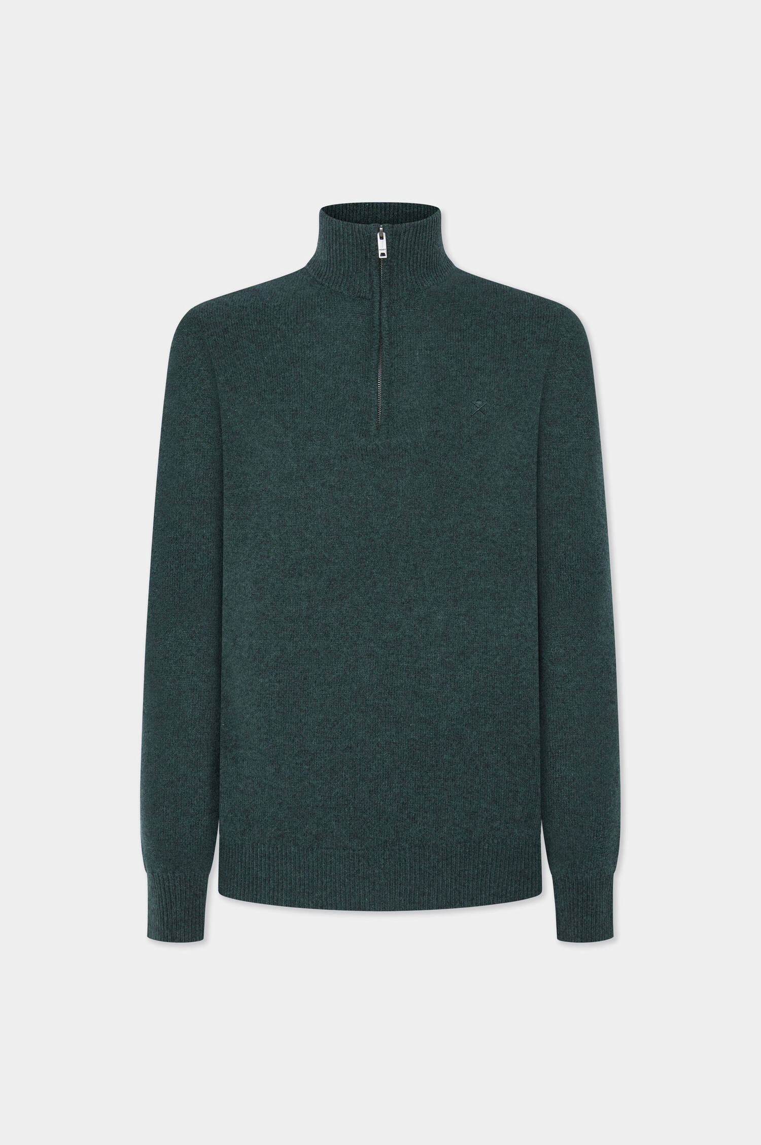 Troyer aus Wolle in Grün