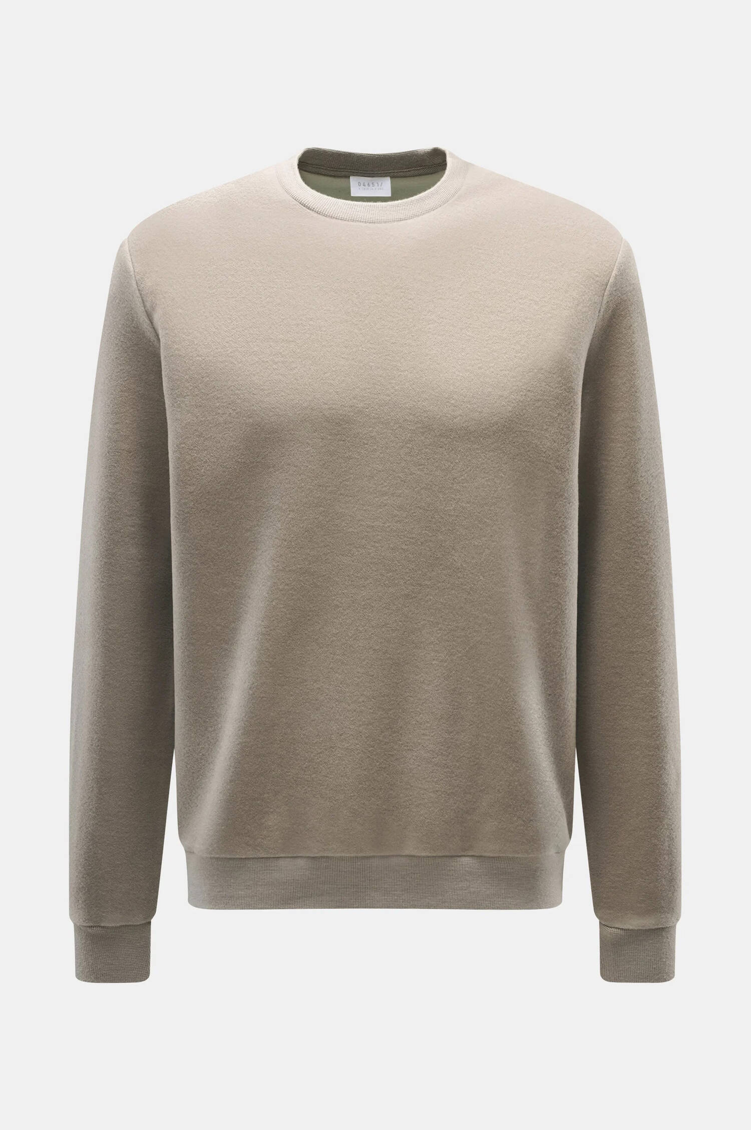 Woll-Baumwoll Pullover in Taupe Woll-Baumwoll Pullover in Taupe