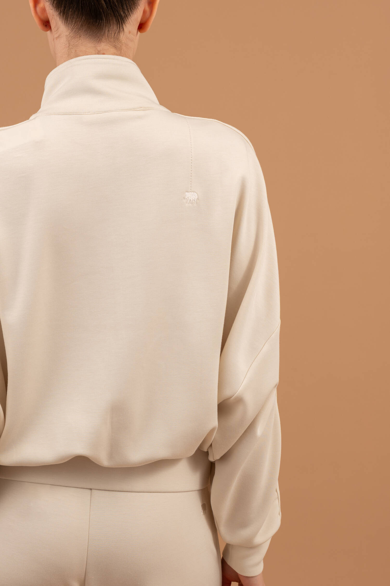 Sweatjacke SMITH in Sandbeige