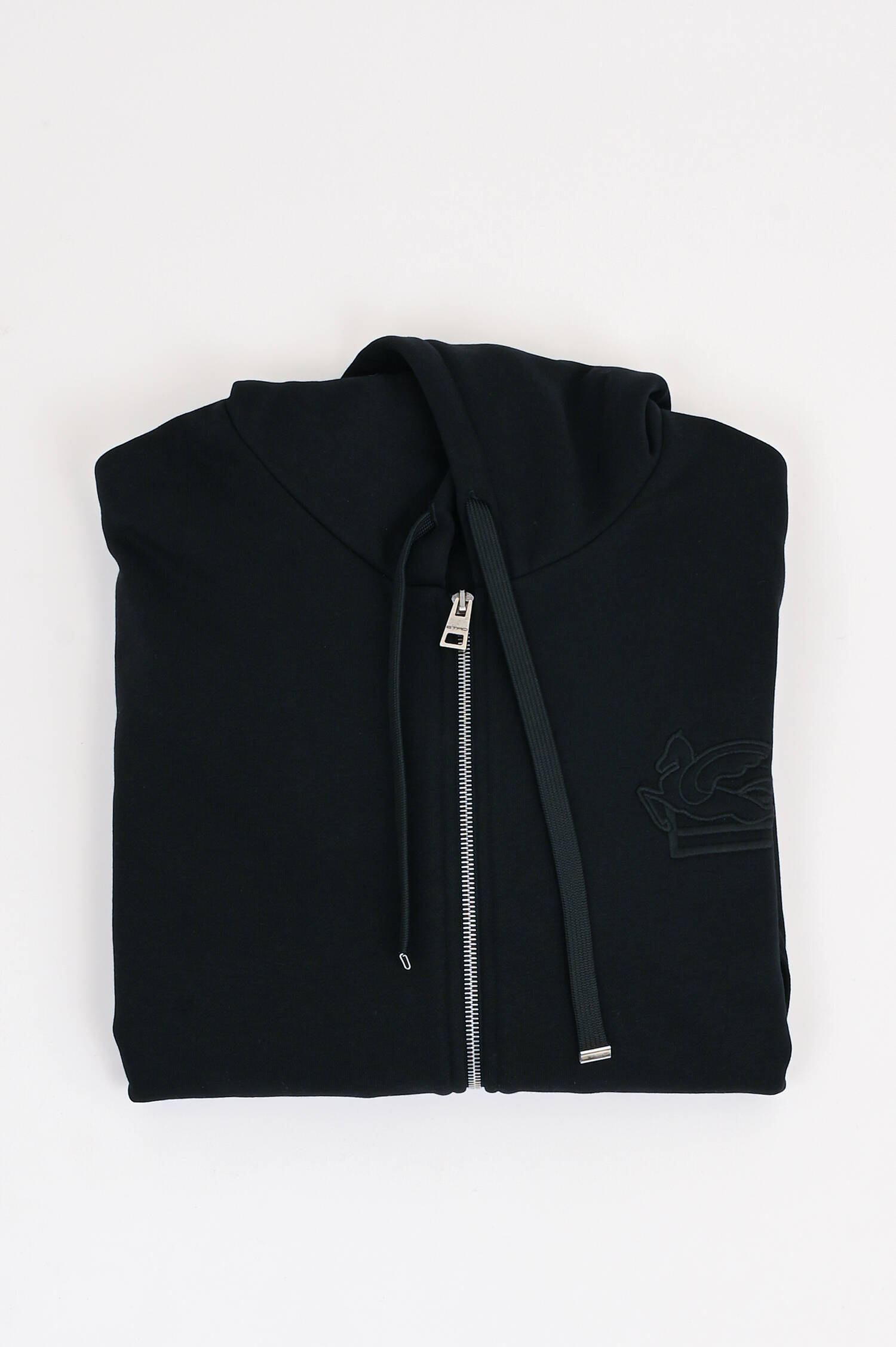 Sweatshirt Jacke aus Baumwolle in Schwarz Sweatshirt Jacke aus Baumwolle in Schwarz