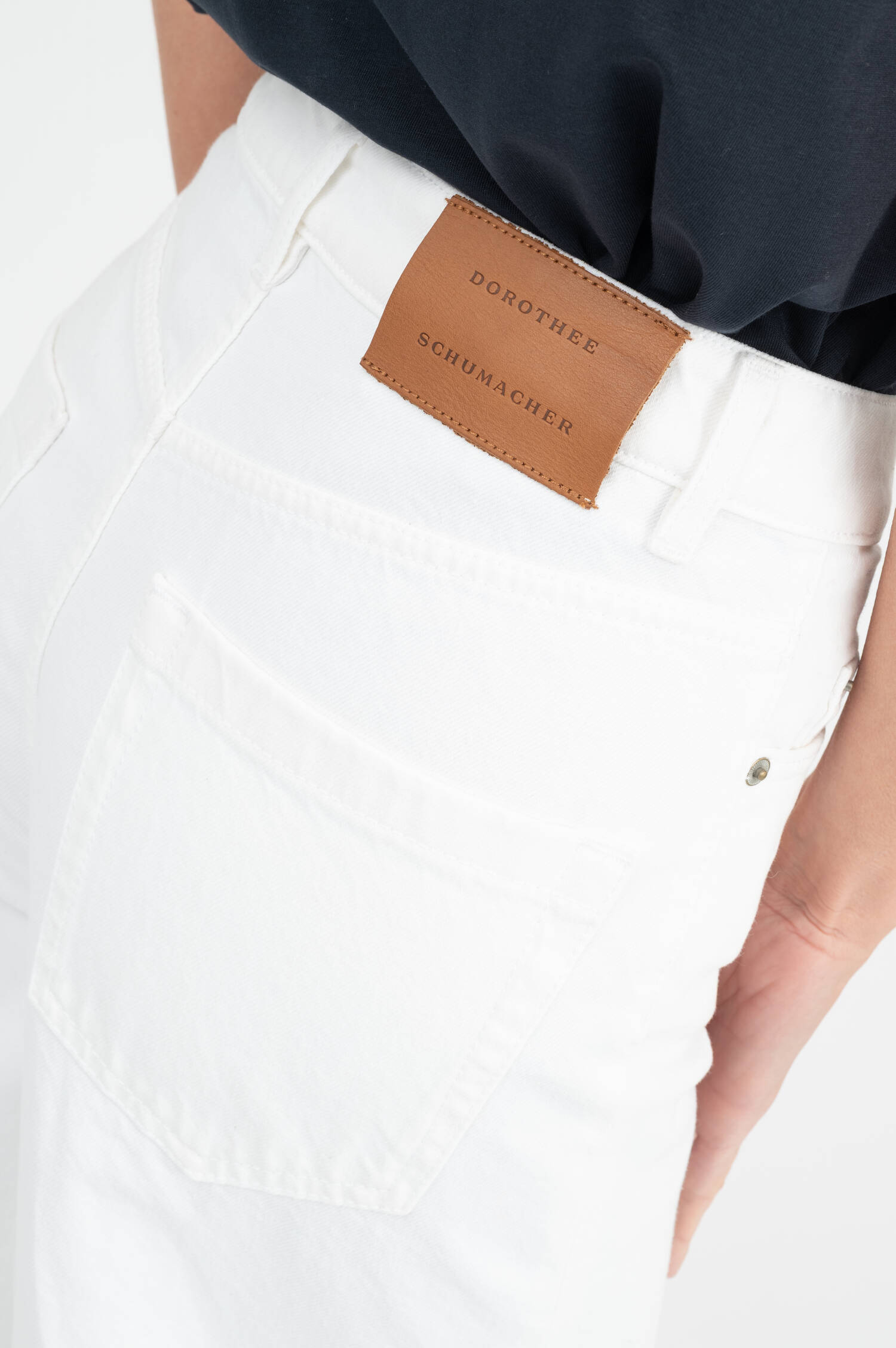 Barrel Jeans in Weiß