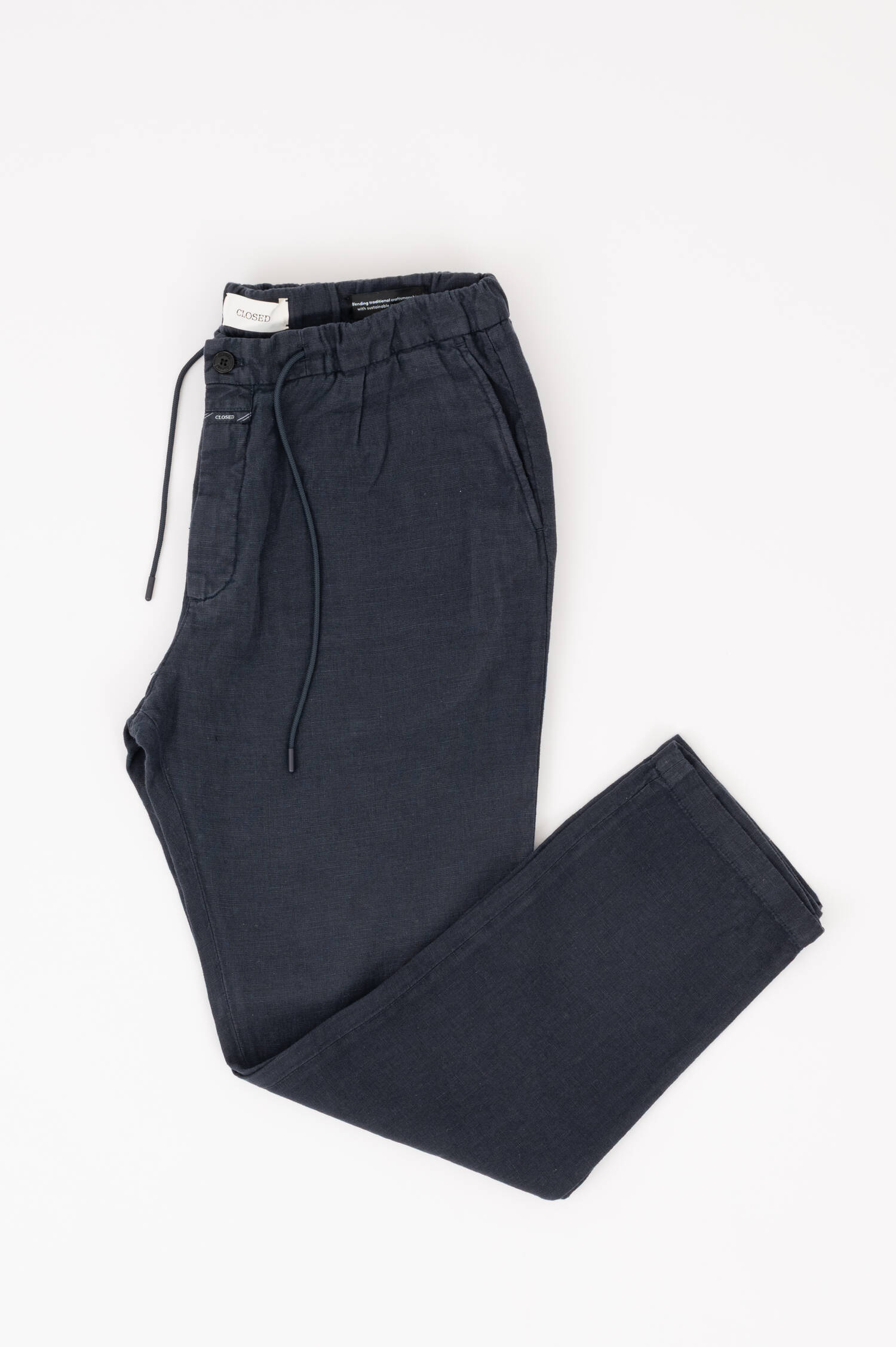 Leinenhose VIRGO TAPERED in Anthrazit
