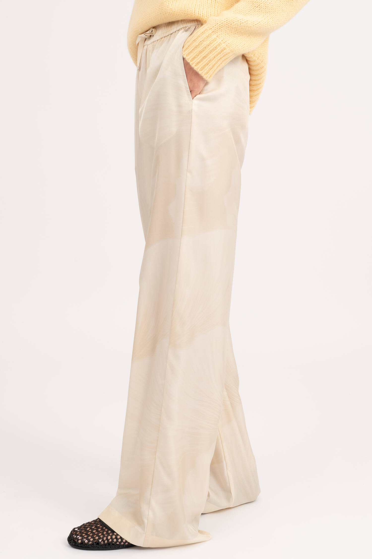 Seidenhose in Creme Seidenhose in Creme