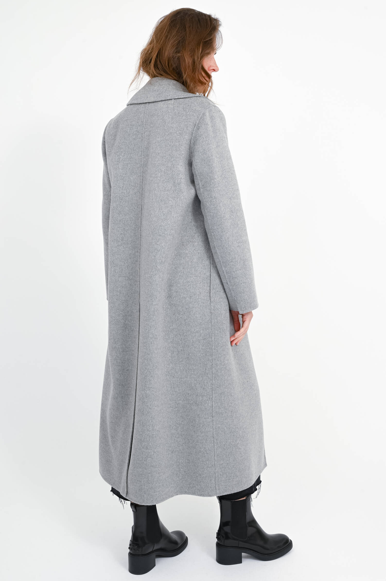 Maxi-Wollmantel PAOLA in Grau Maxi-Wollmantel PAOLA in Grau