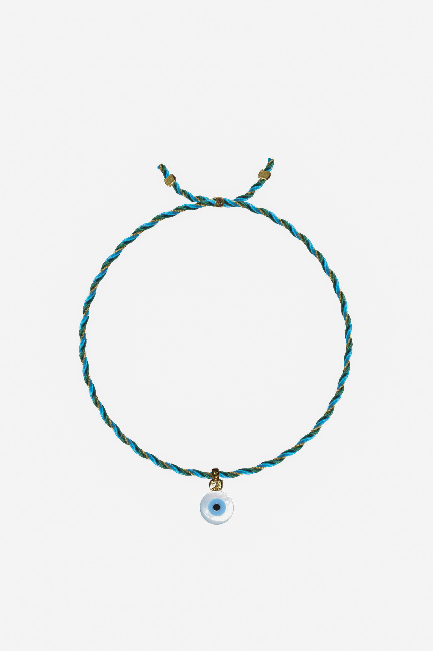 Armband mit EVIL EYE PERLE in Blau/Grün