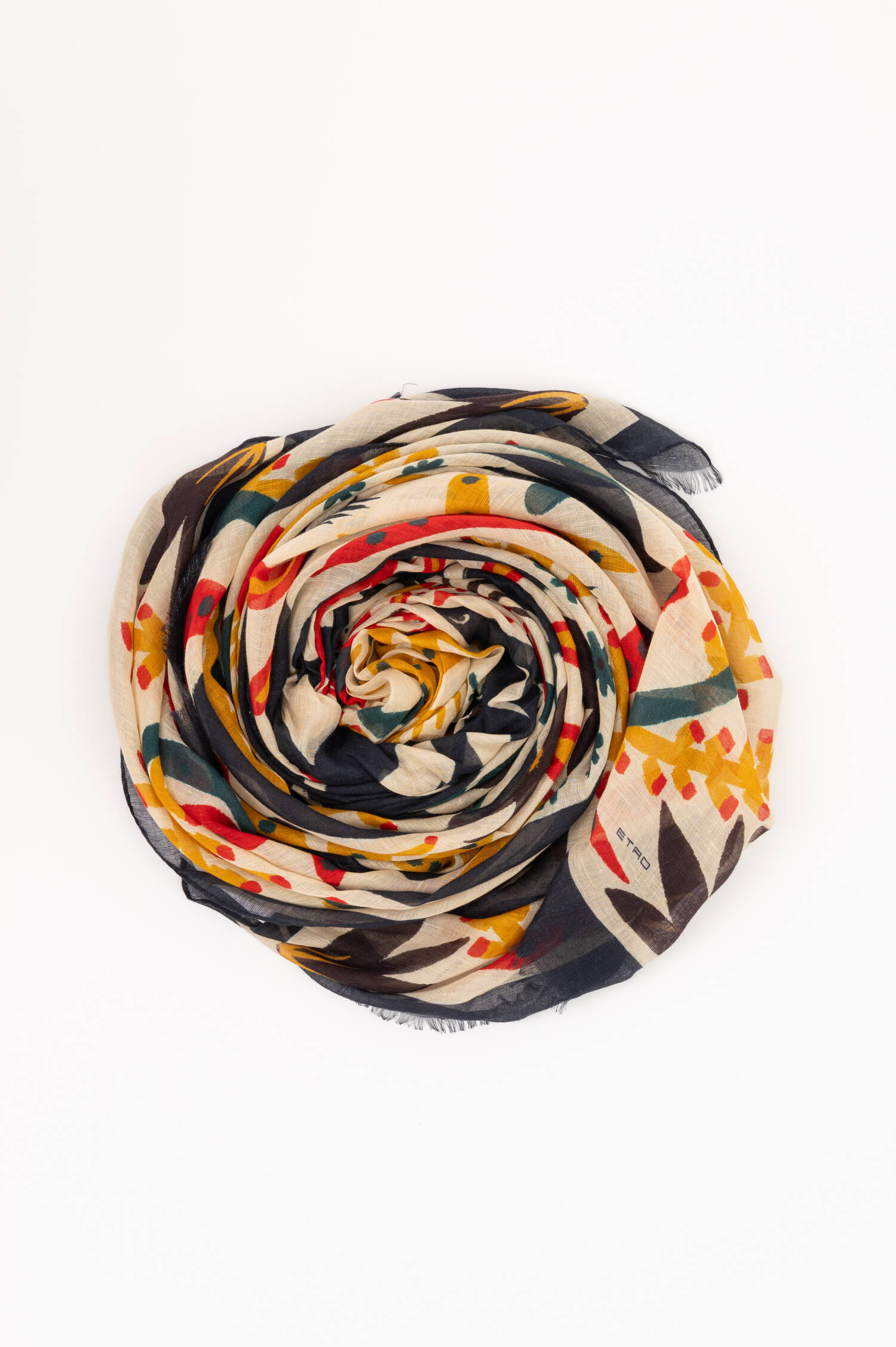 Leinen-Mix Schal in Multicolor Leinen-Mix Schal in Multicolor
