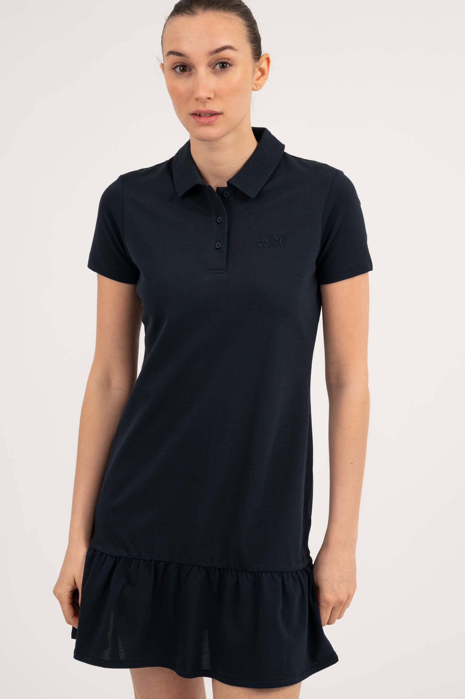 Polokleid in Navy