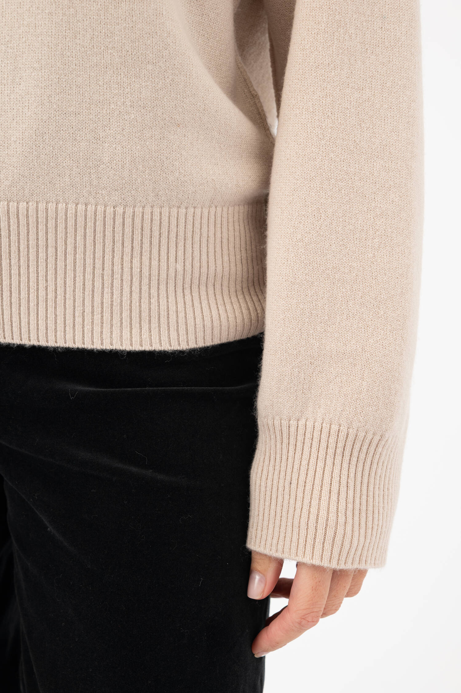 Kapuzensweater in Beige