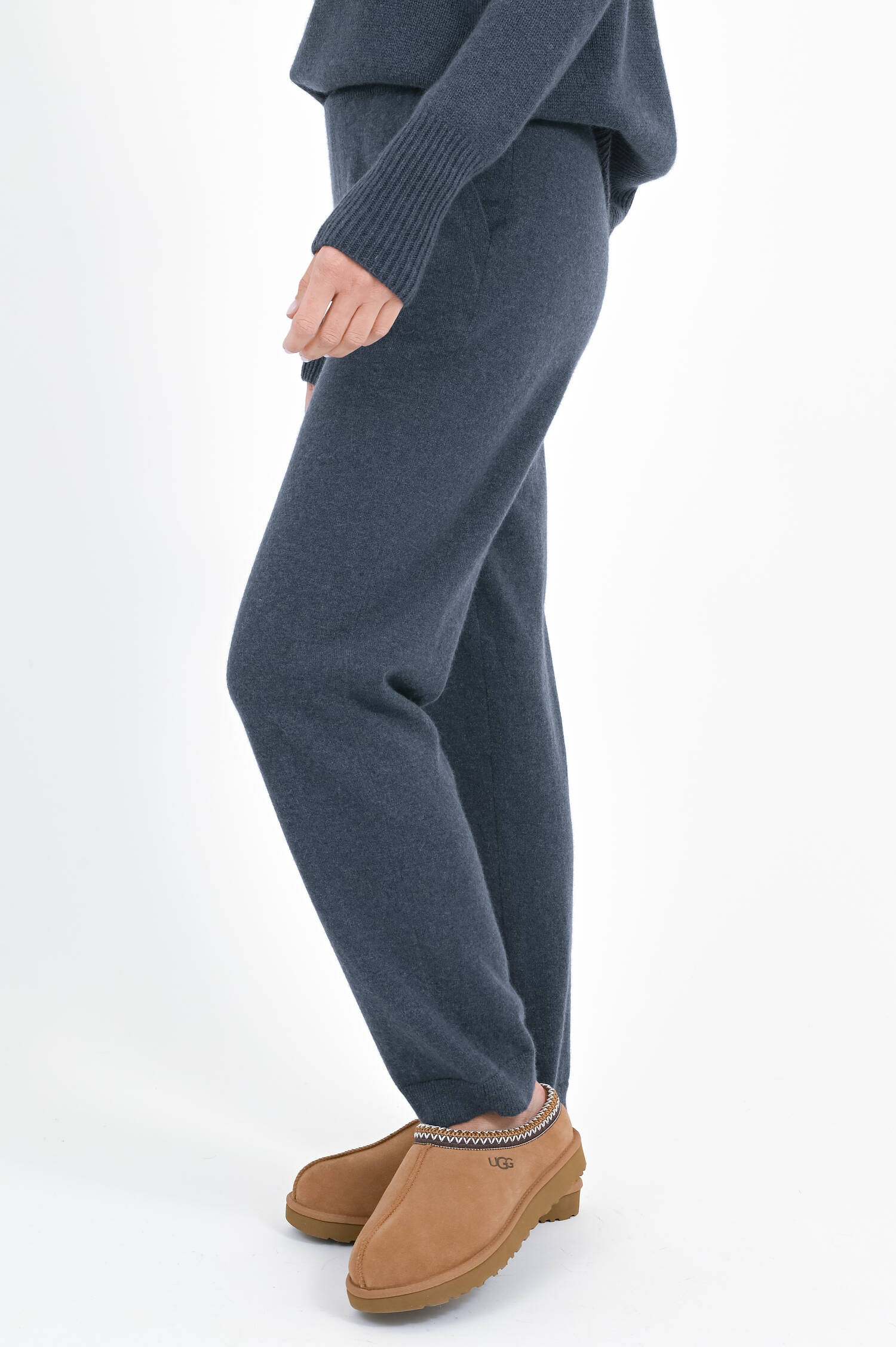 Cashmere Hose SYMONE in Graublau