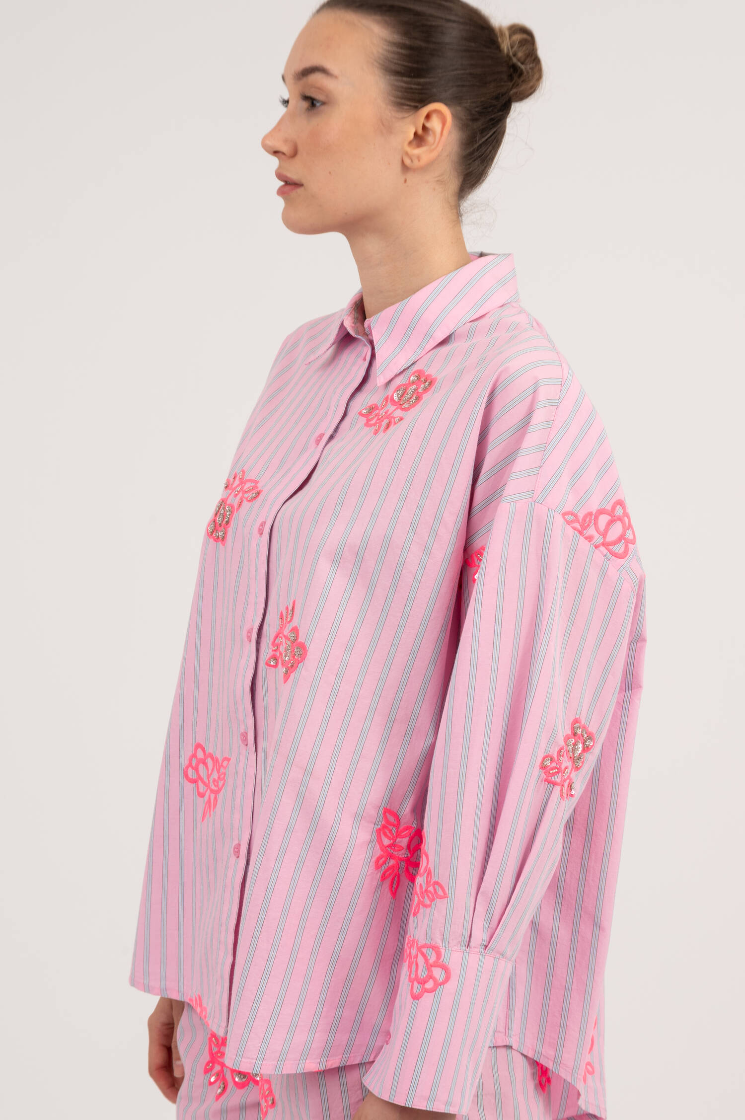 Oversize Bluse JALINKI in Rosa