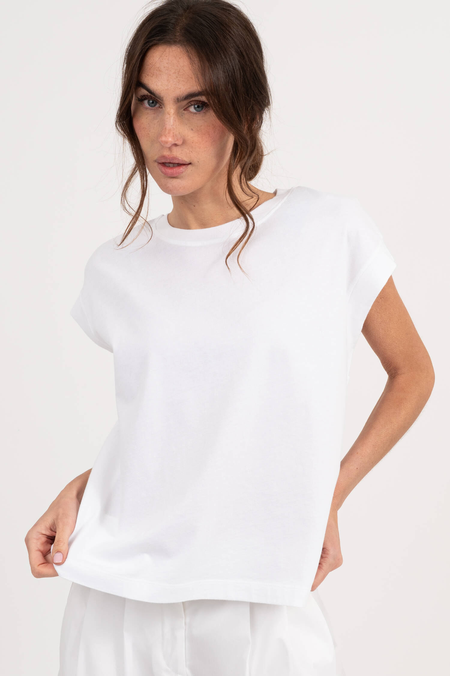 Boxy T-Shirt in Weiß