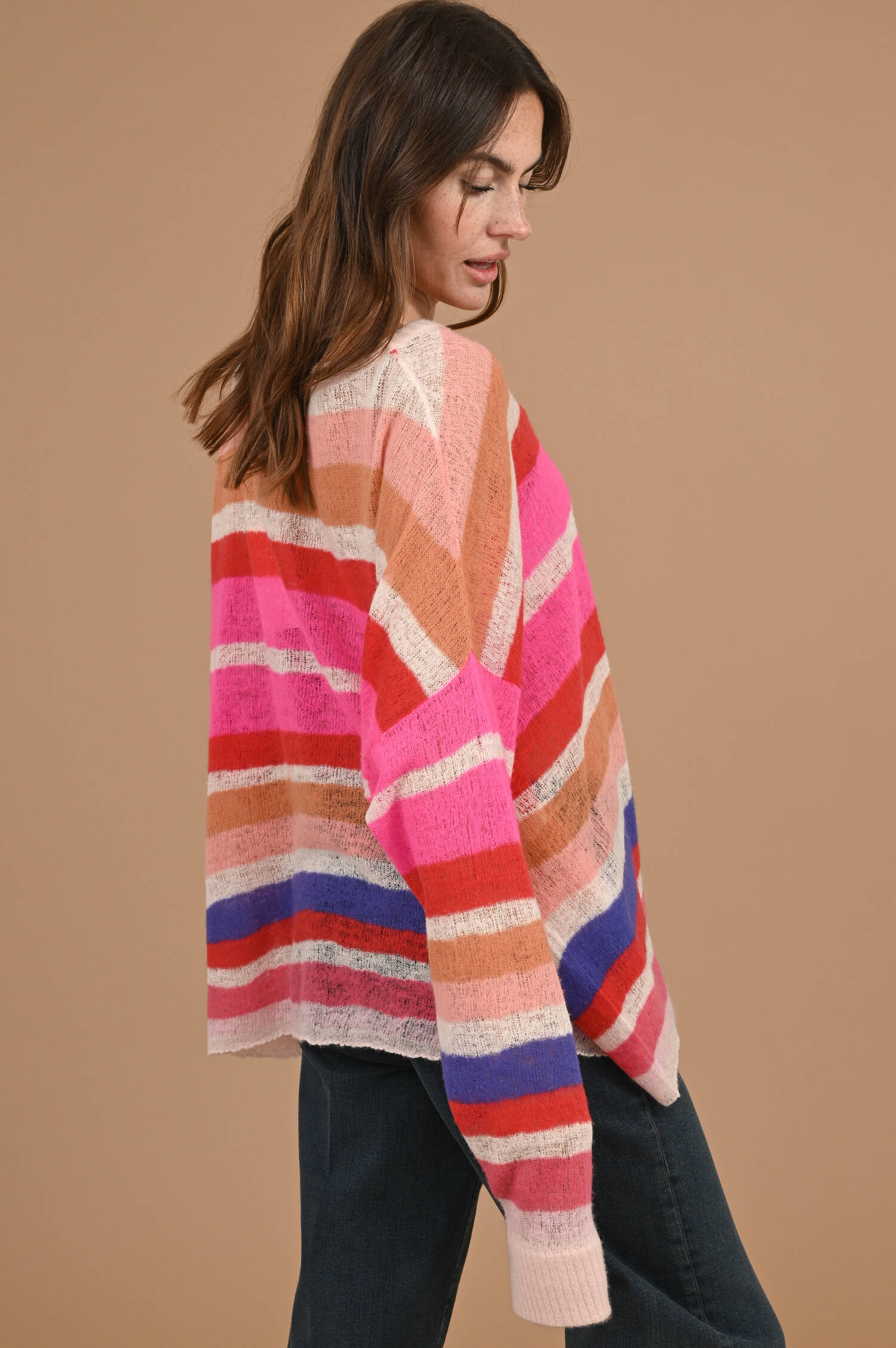 Pullover PEARCY in Multicolor gemustert Pullover PEARCY in Multicolor gemustert