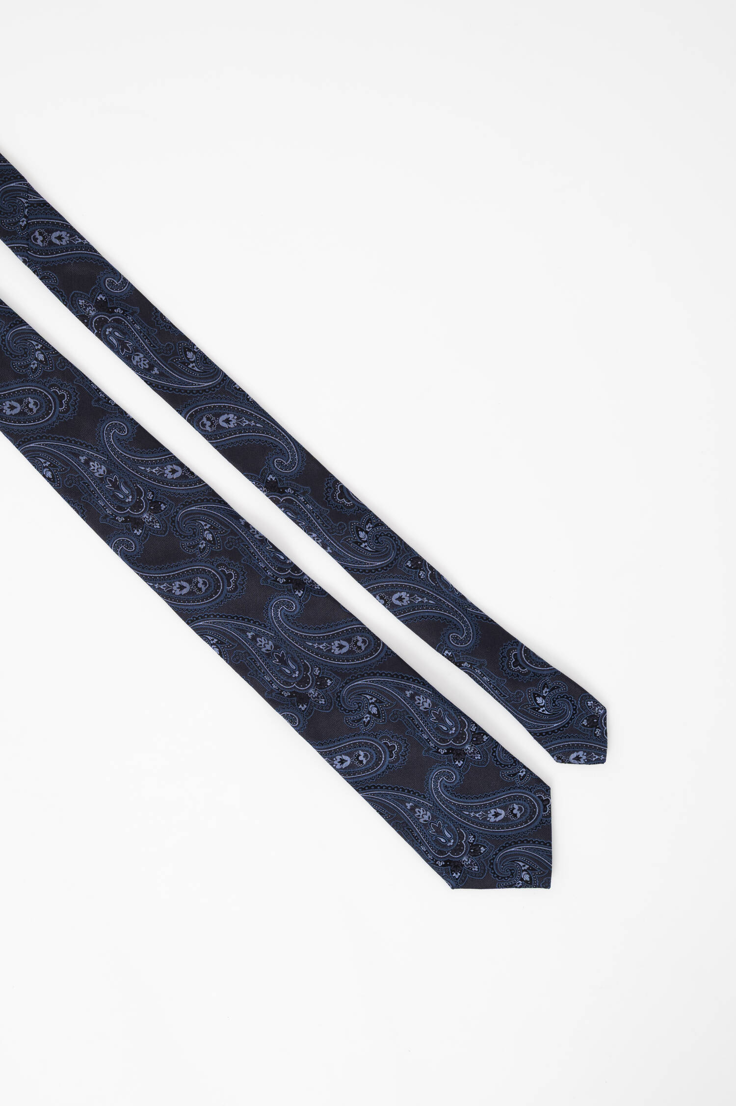 Paisley Seiden Krawatte in Navy